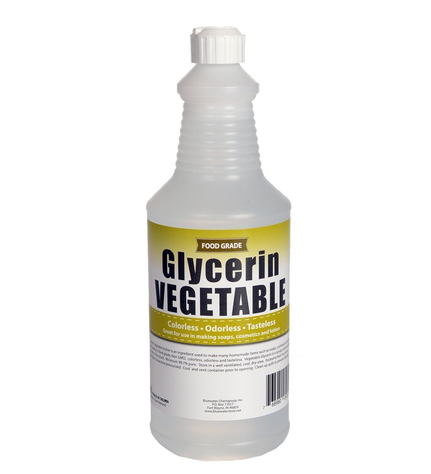 Sanco Industries Vegetable Glycerin - 1 Quart (32oz) - USP Grade, Food Grade, All Natural Liquid Glycerin - Buy Online on GoSupps.com