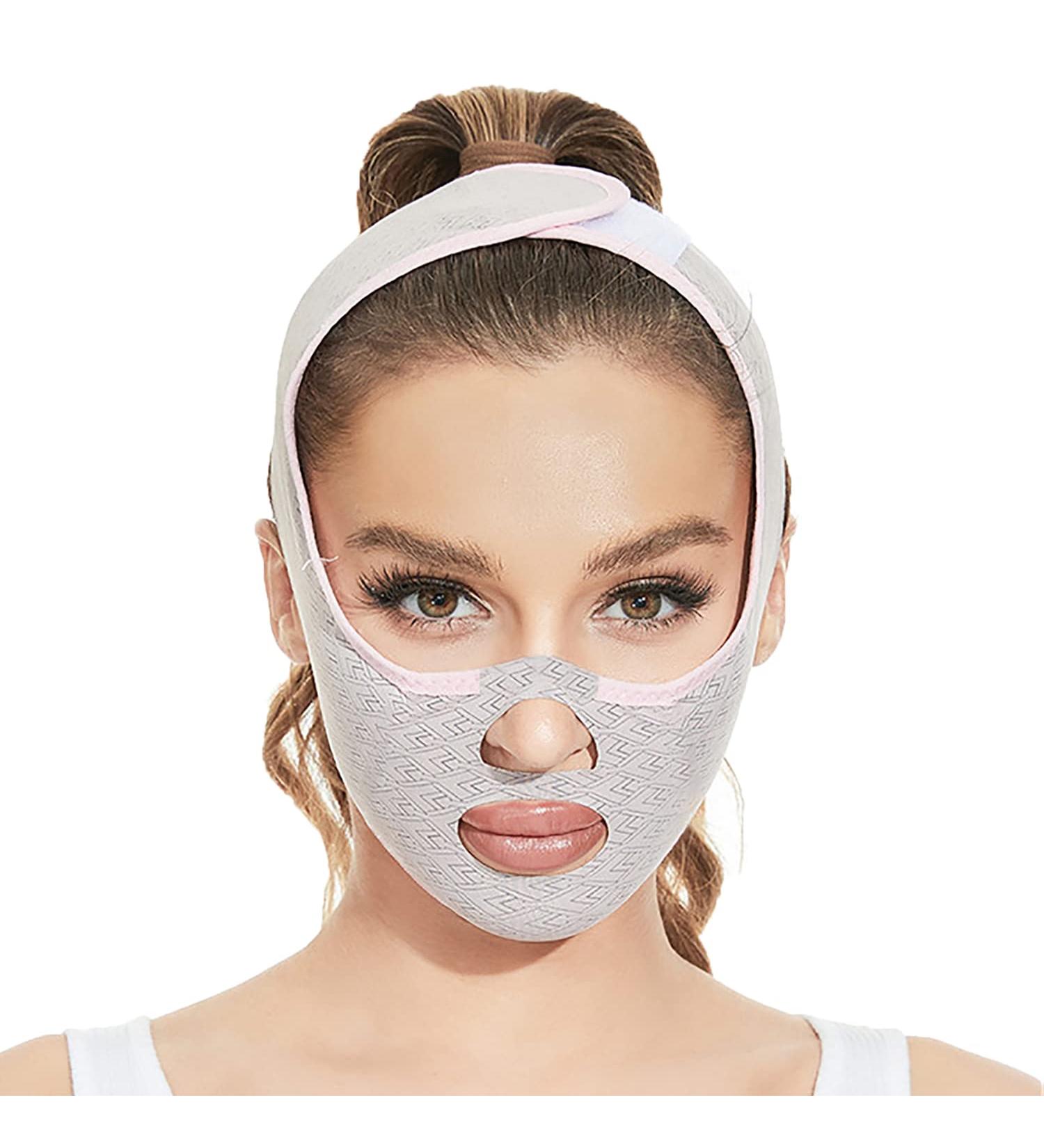 Beauty Face Sculpting Sleep Mask - V Line Lifting & Double Chin Reducer | Chin Mask Lift & Face Lifting Mask for Women (1PCS) - Buy Online on GoSupps.com
