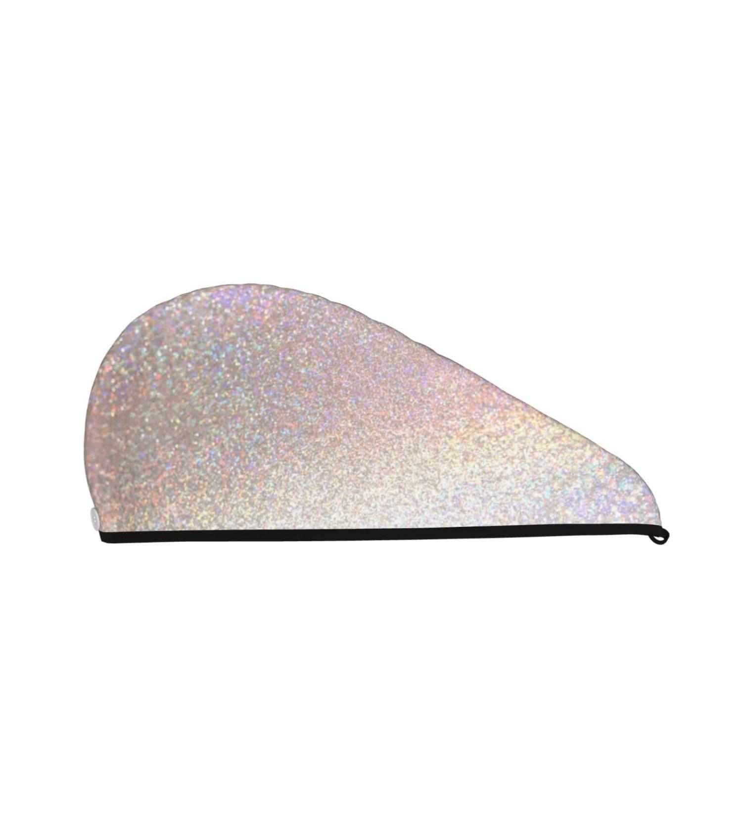 Glitter Light Pearl Coral Velvet Quick Dry Hair Cap - Anti-Frizz Turban for Wet Hair - Strong Water Absorption Shower Towel for Long Thick Hair - Buy Online on GoSupps.com
