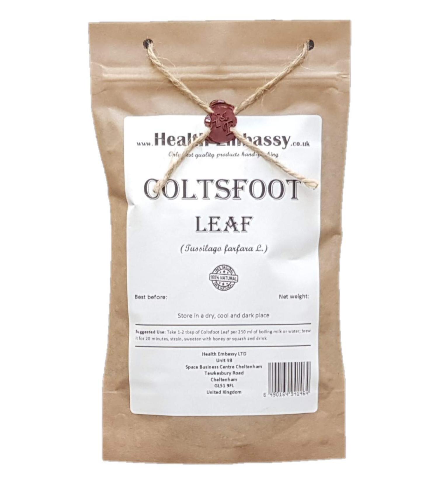 Coltsfoot Leaf Tea | Feuille De Tussilage Tisane | Tussilago Farfara Health Embassy (100g) - Buy Online on GoSupps.com