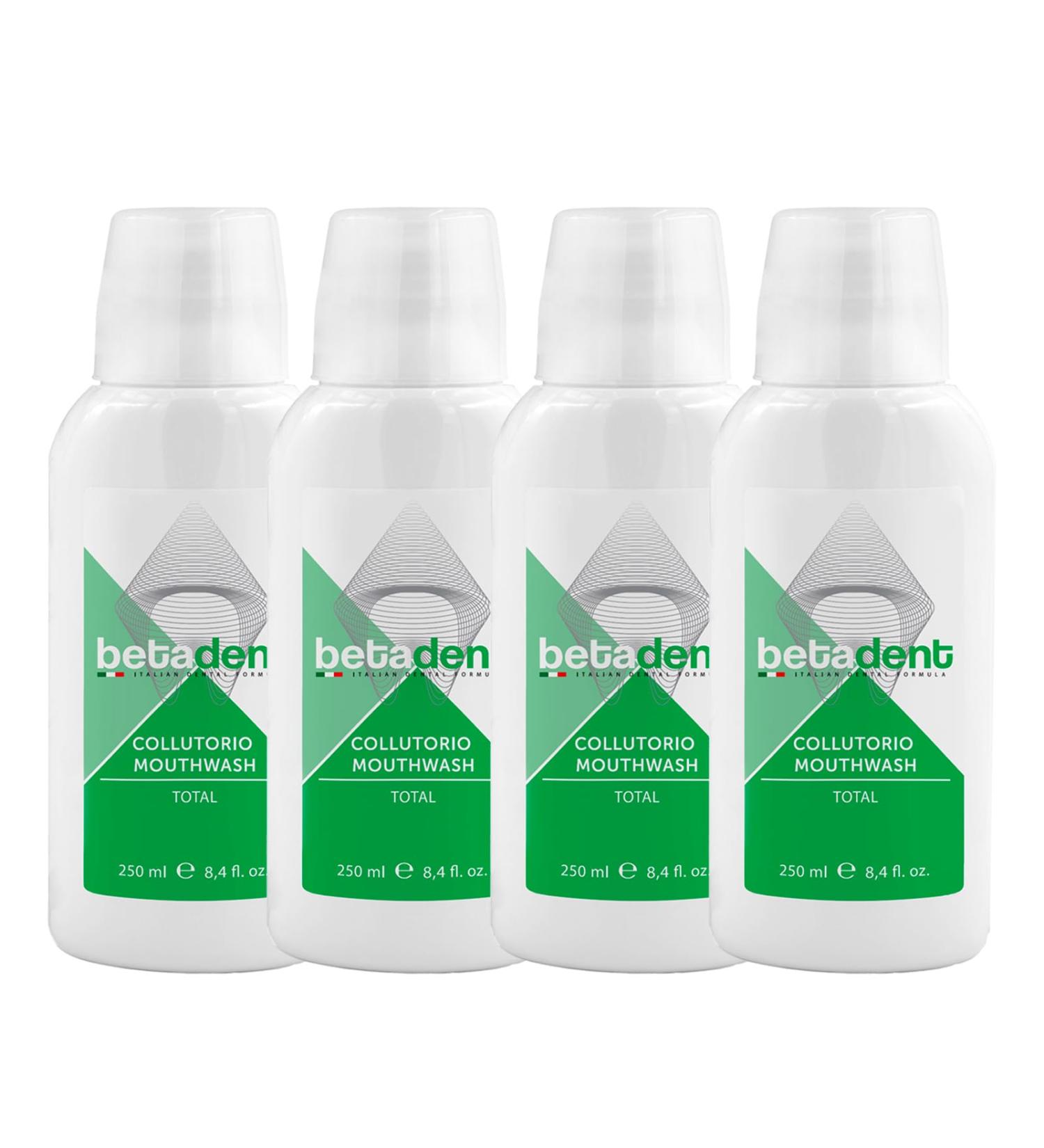 BetaDent Oral Care Set - 4 Natural Products for Plaque Tartar Tooth Decay Bad Breath & Gum Health | 1000 ml Total - Buy Online on GoSupps.com