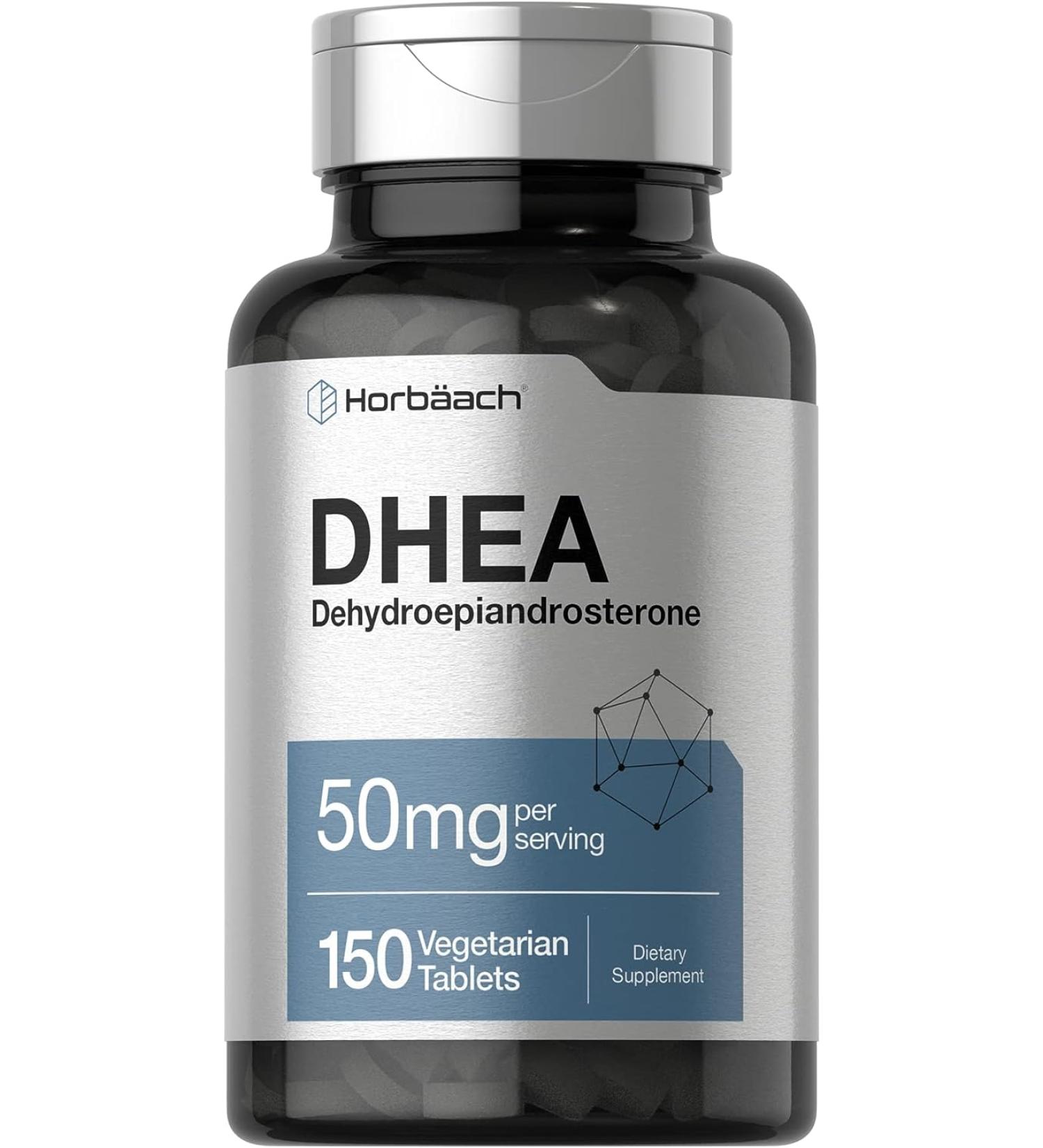Horbäach DHEA 50mg - 150 Vegetrian Tablets  - Buy Online on GoSupps.com