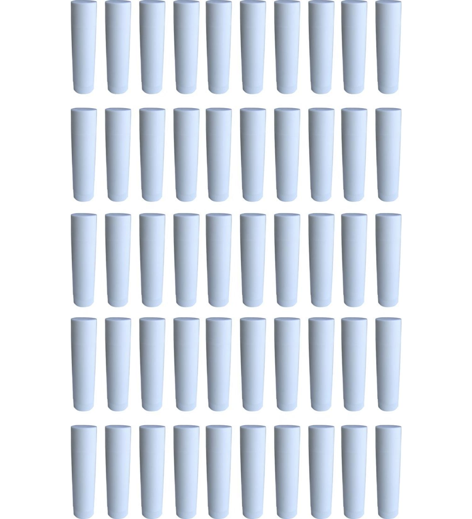 Early research 50 lipstick tubes white empty for self-filling - Made IN Germany