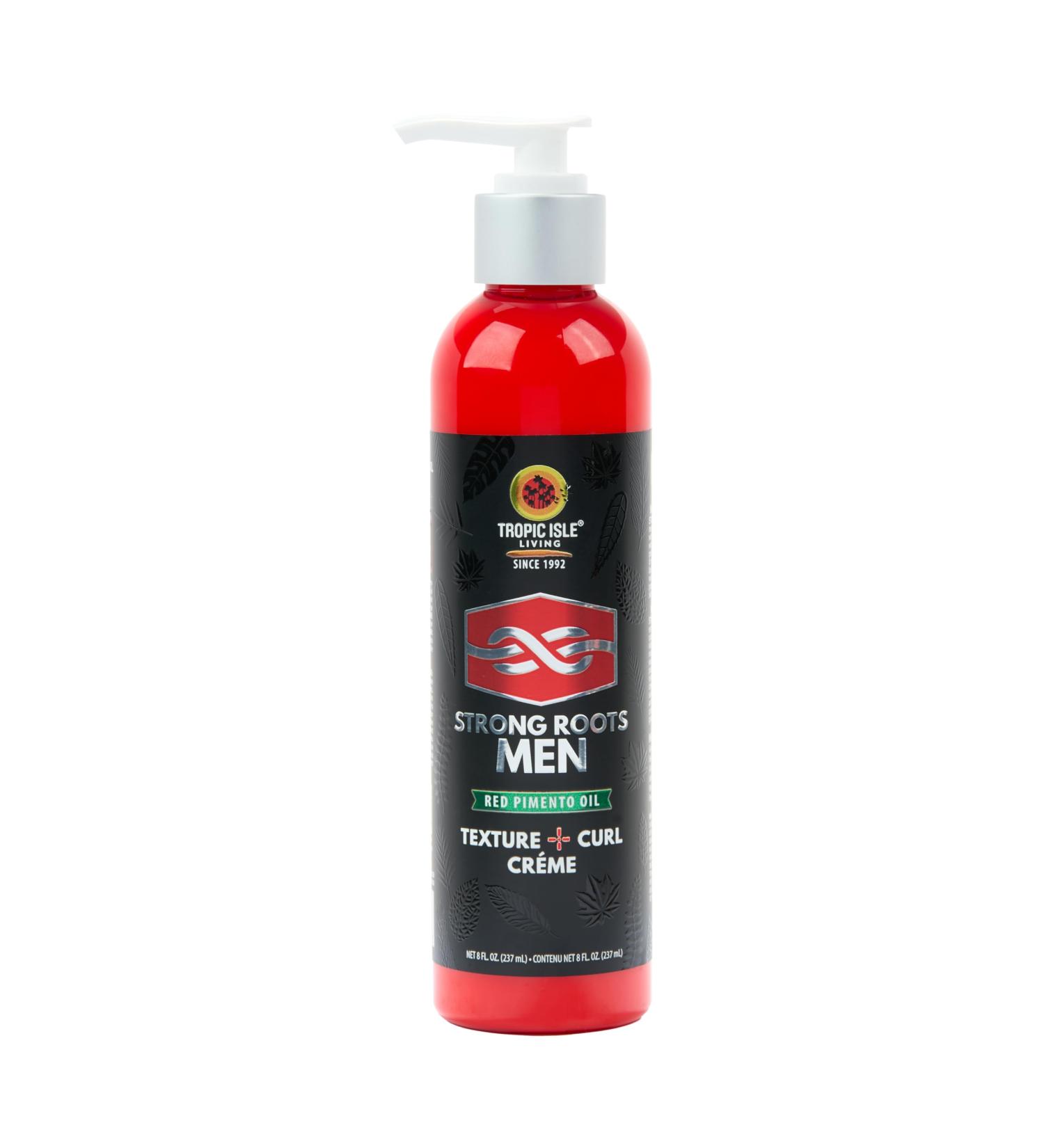 Strong Roots Men Texture Curl Cream - Flexible Hold & Moisturizing Curl Enhancer with Jamaican Black Castor Oil | Anti-Frizz & Easy to Style - Buy Online on GoSupps.com