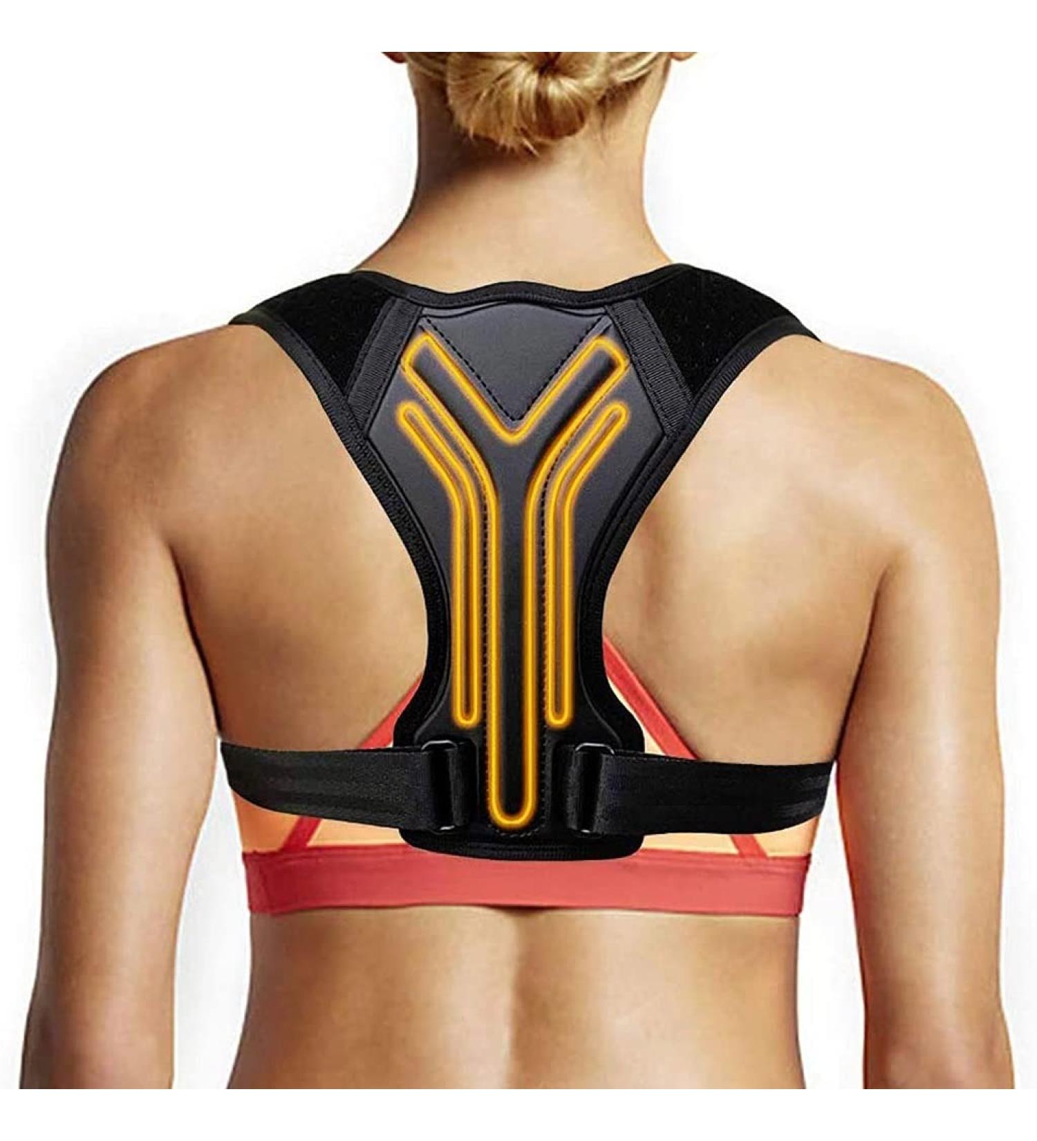 Posture Corrector Back Belt - Clavicle Support Brace for Men & Women (Large) - Prevent Slouching & Improve Posture - Buy Online on GoSupps.com