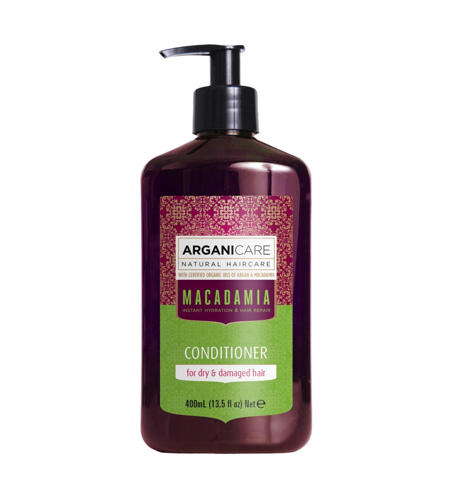 Arganicare | Macadamia Range | REPAIR CONDITIONER | With Organic Macadamia Oil | Manageability & Elasticity | Fights breakage | Maintains moisture levels | 400 mL - Buy Online on GoSupps.com