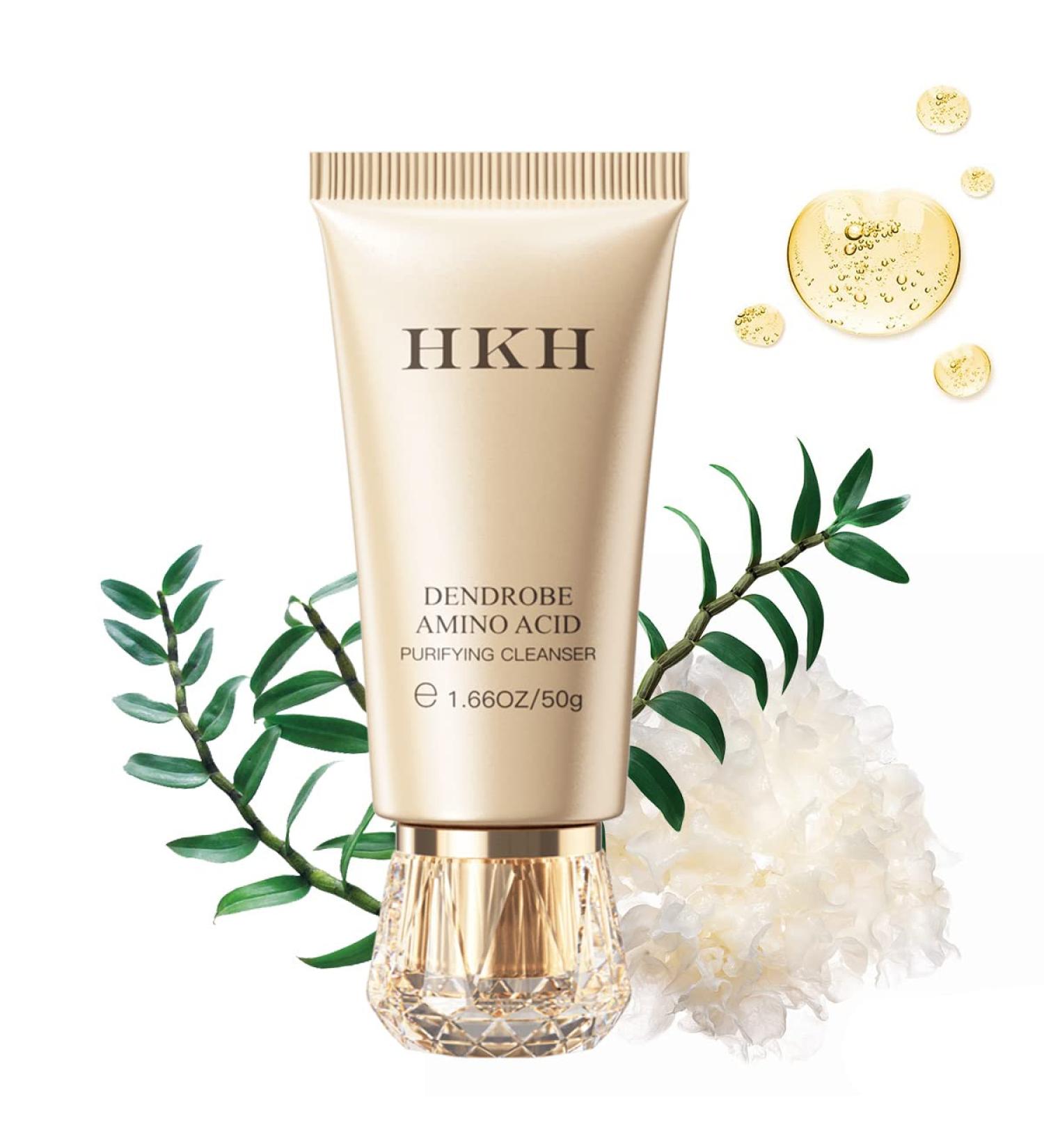 HKH Gentle Facial Cleanser | Hydrating Amino Acid Face Wash for Dry to Normal Sensitive Skin | Natural Formula for Men & Women - Buy Online on GoSupps.com