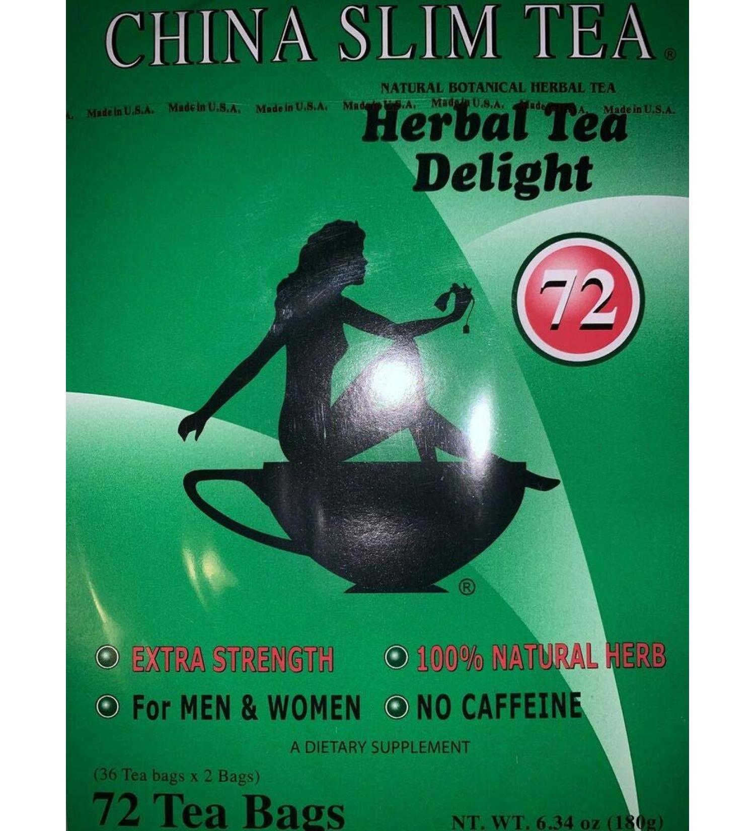 China Slim Tea Dieter's Delight 72 Bags for Men & Women Extra Strength