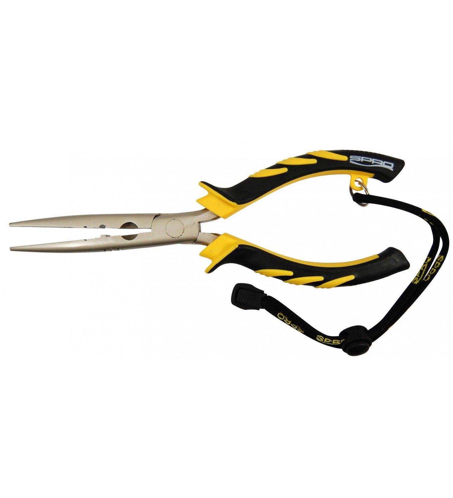 Spro fishing pliers - long needle nose pliers 23cm curved (loosening pliers cutter clamp sleeve pliers) #4702231