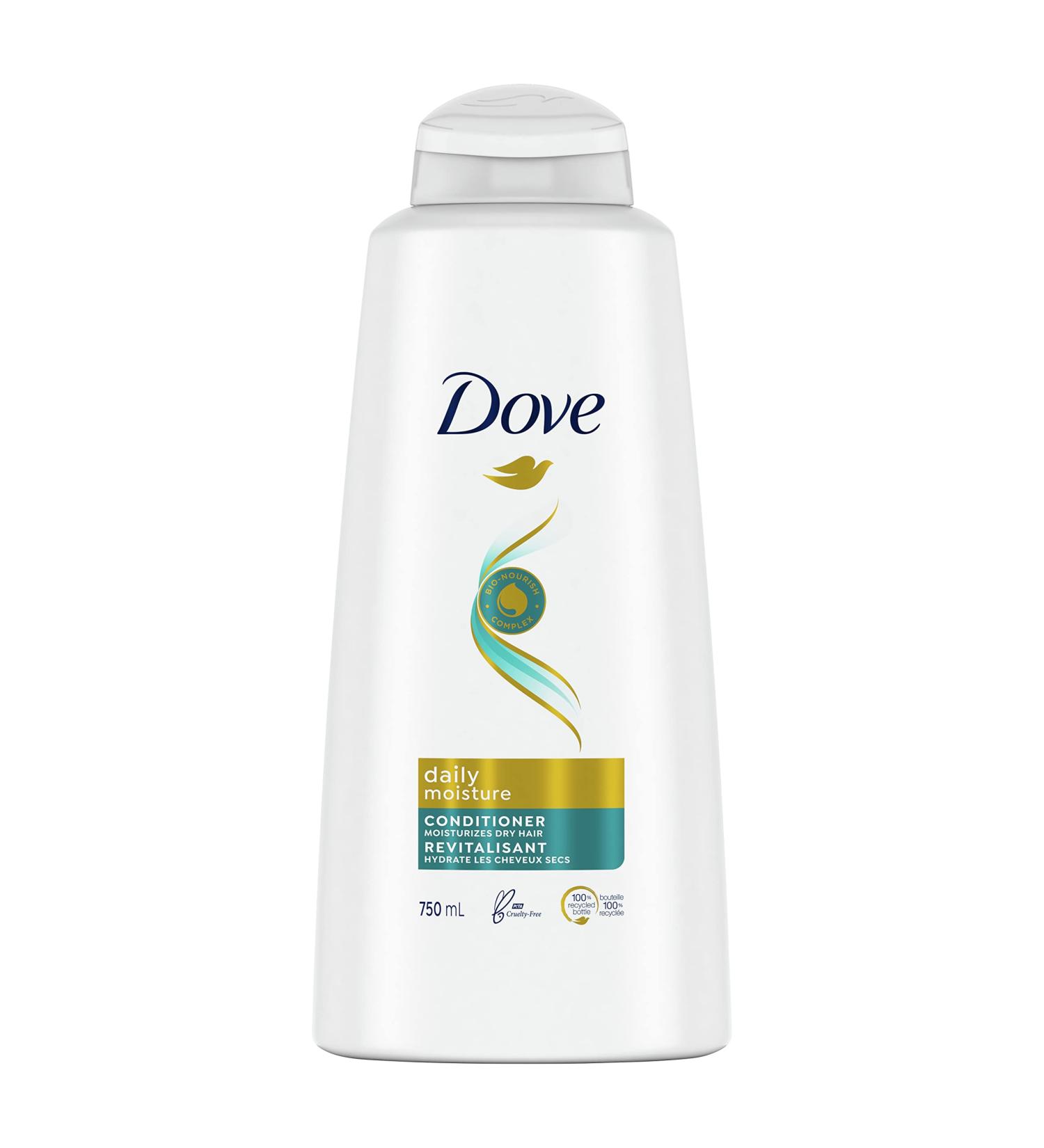 Dove Daily Moisture Conditioner with Bio-Nourish Complex moisturizes and nourishes dry hair 750 ml 1 count (Pack of 1) - Buy Online on GoSupps.com