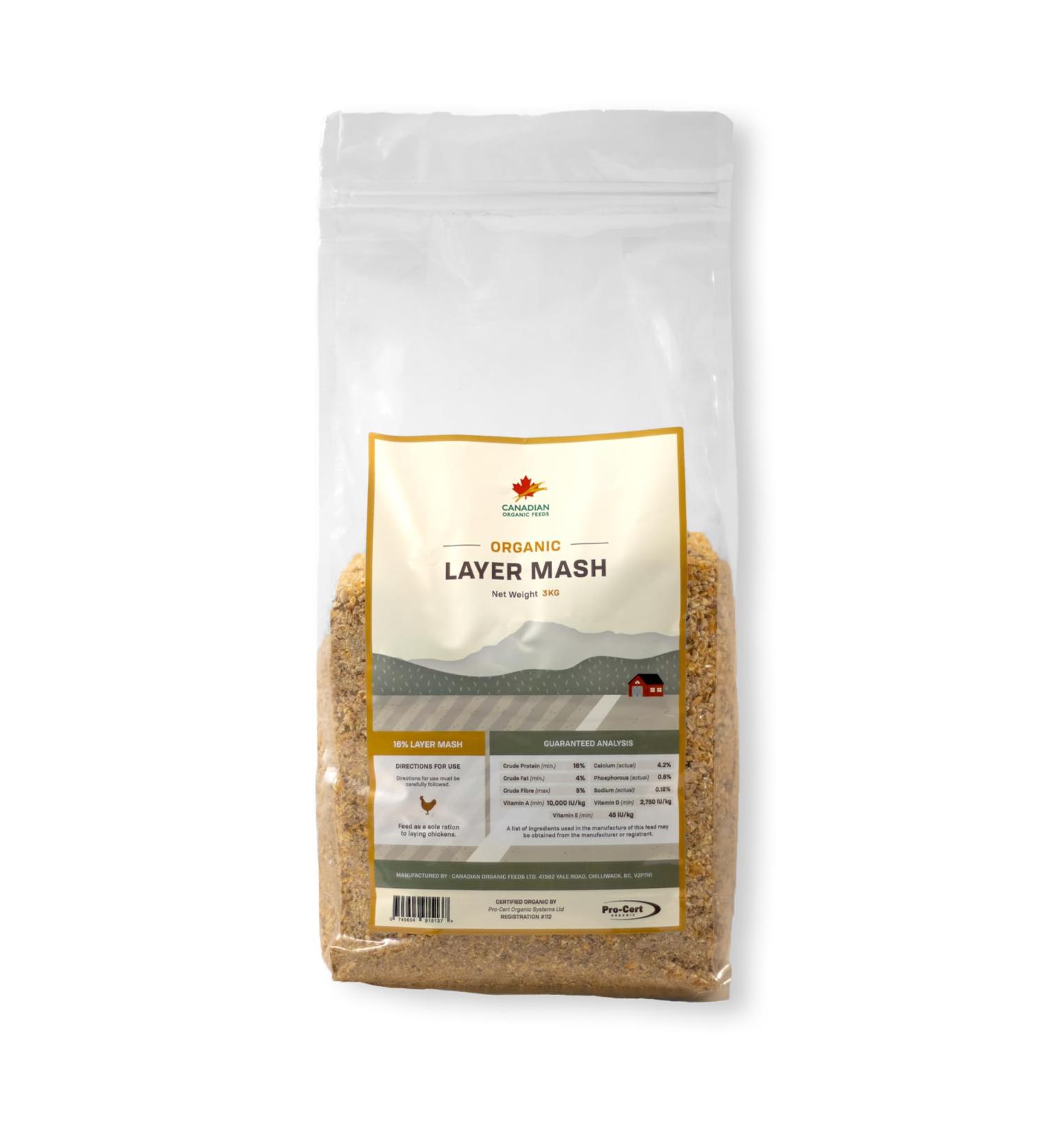 16% Organic Layer Mash 3KG Certified Organic Laying Hen Feed Hen Feed Organic Grains Vitamins & Minterals No Fillers No Animal Byproducts Non-GMO - Buy Online on GoSupps.com