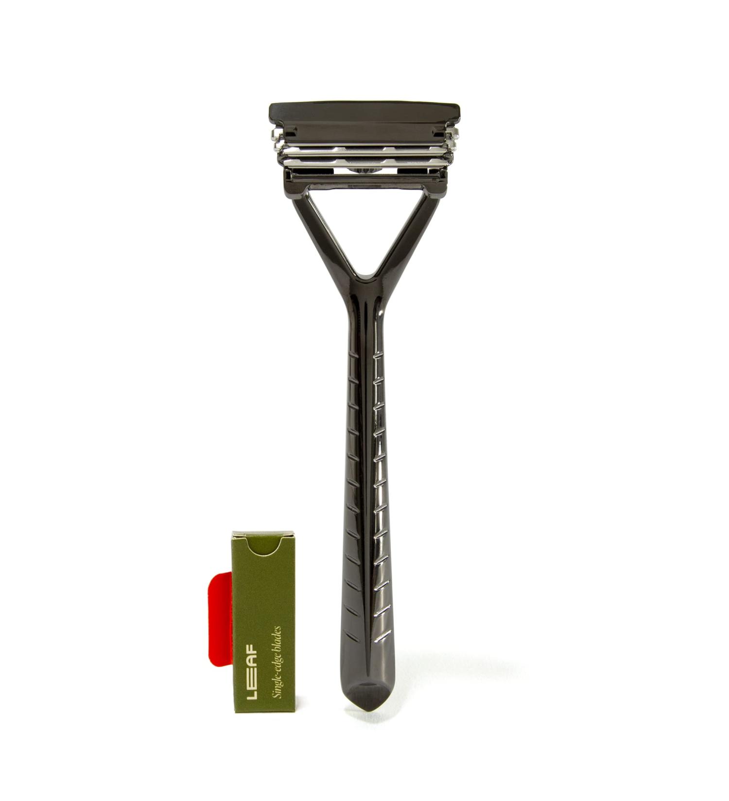 Leaf Razor Mercury | Eco-Friendly Razor for Men & Women - Multi- cling Swiveling Head with Stainless Steel Blades | Ideal for Body & Head Shaving - Buy Online on GoSupps.com