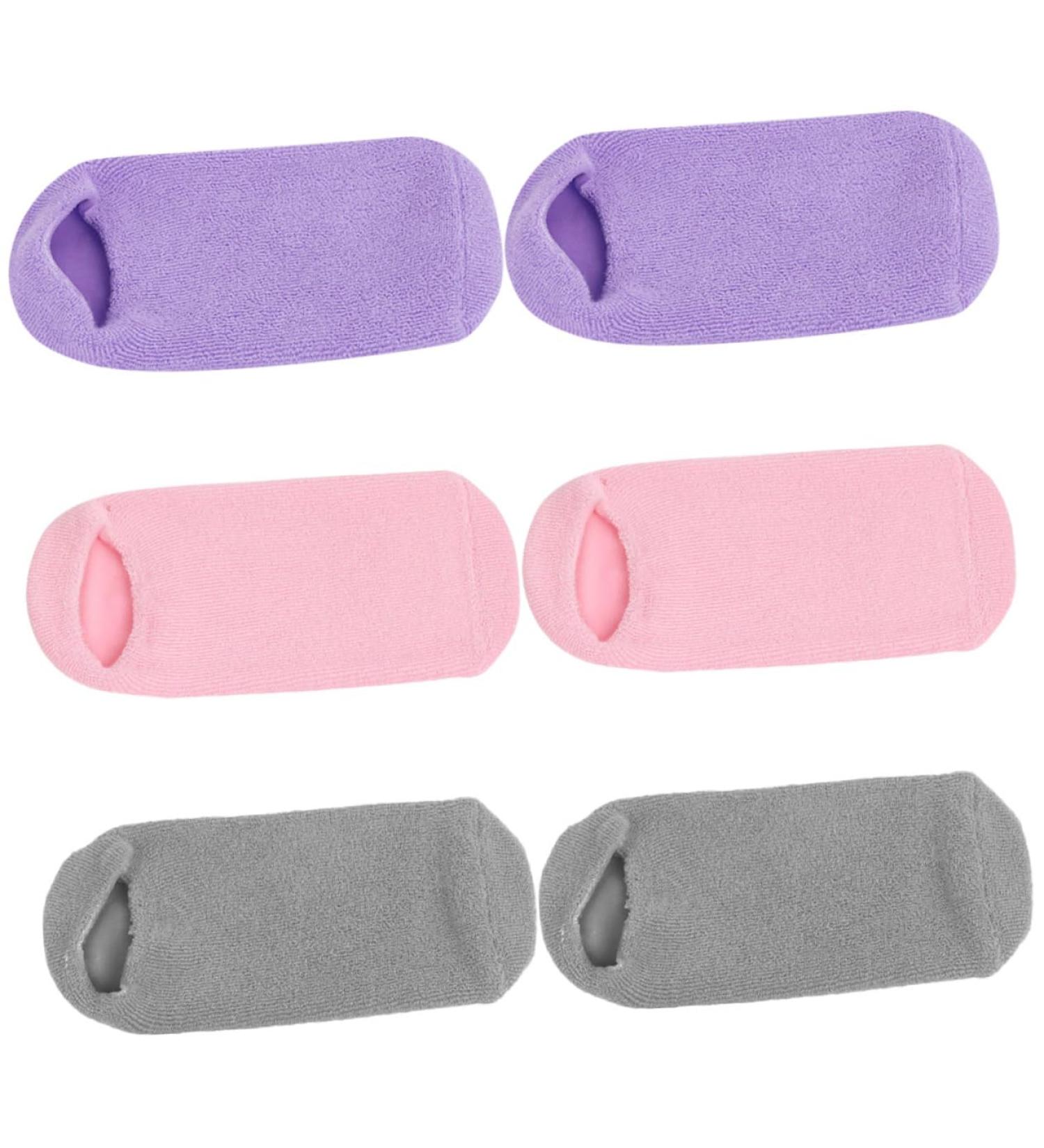 Healeved 6 Pairs Foot Gel Socks Care Products Vegetable Gel Ordinary Miss - Buy Online on GoSupps.com