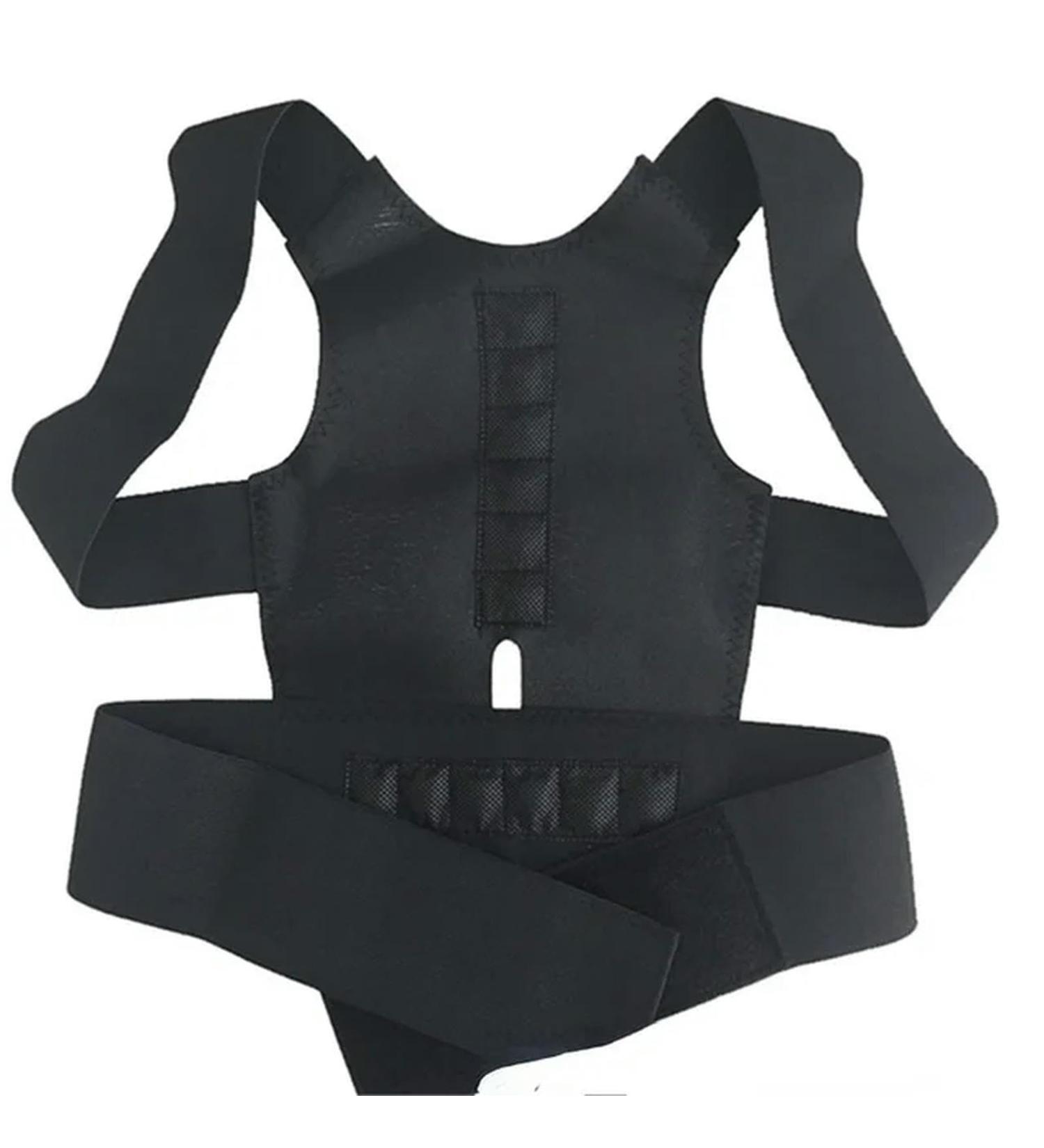 Adjustable Posture Back Brace Support Belt Lumbar Waist Shoulder Corset Spine Support Posture Correction Back Support Bk XL - Buy Online on GoSupps.com