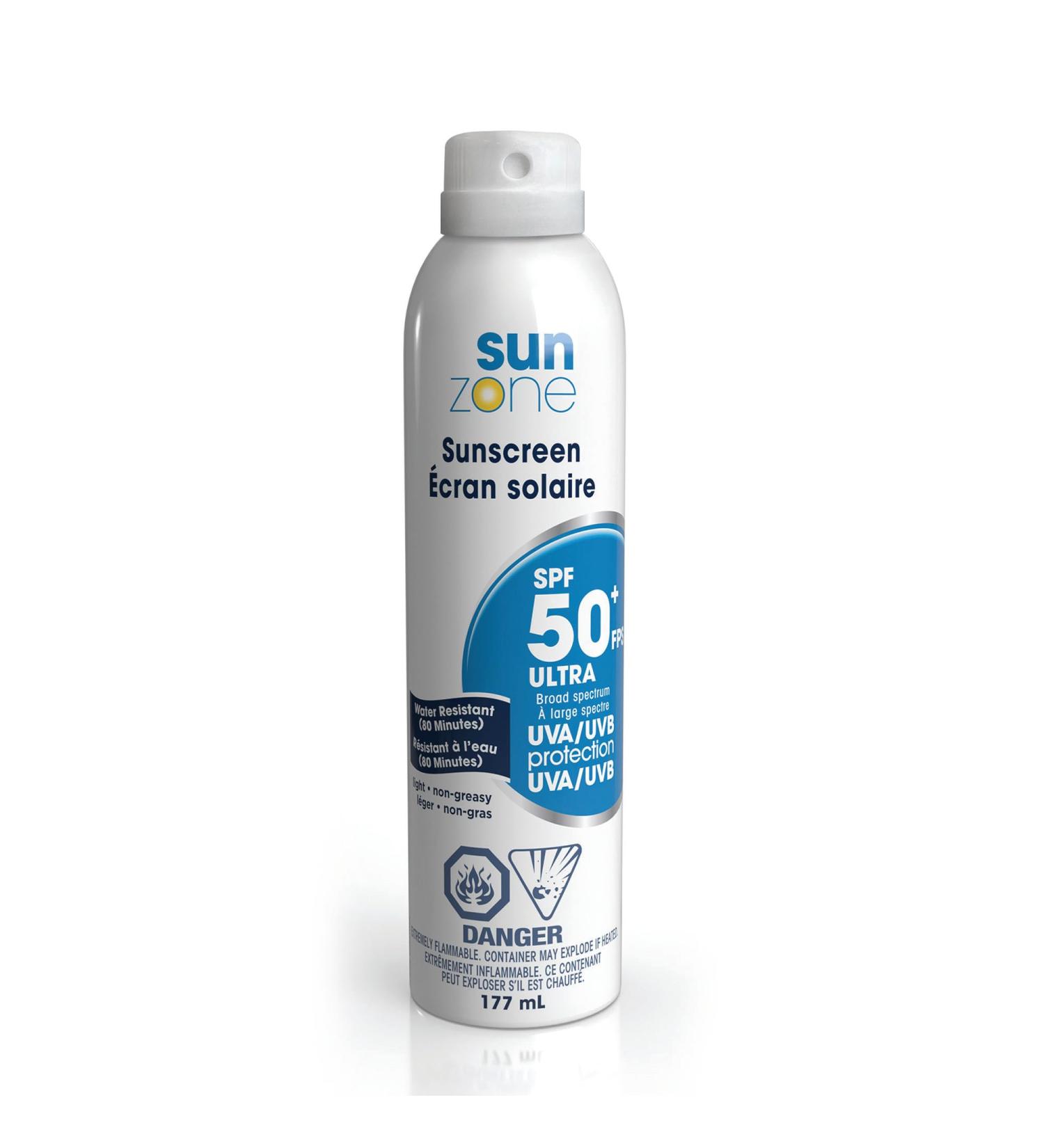 Sunzone SPF 50+ Ultra Continuous Clear Spray 177 mL / 6 fl oz - Buy Online on GoSupps.com