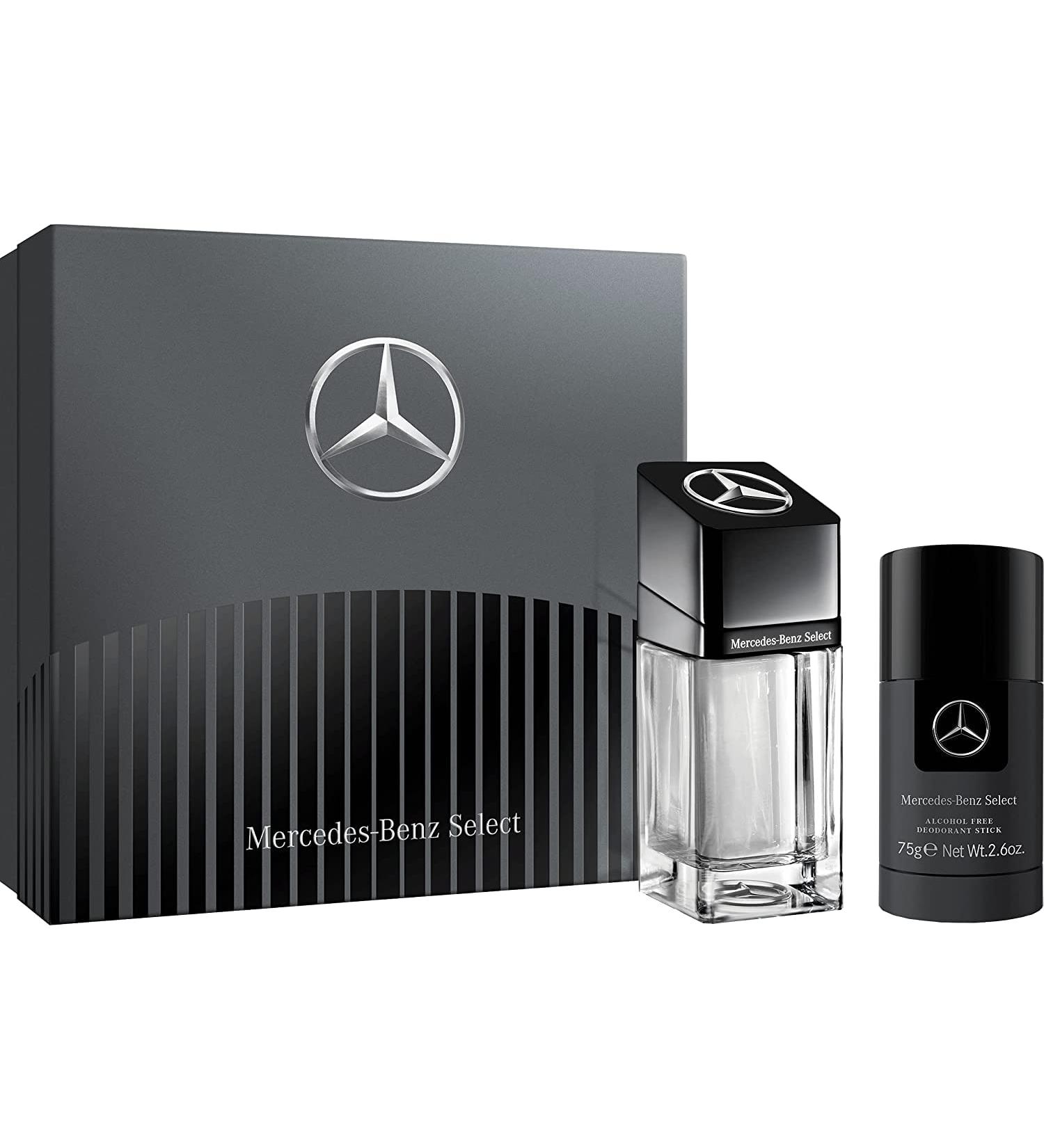 Mercedes-Benz Select Giftset - EDT Spray and Deodorant Men for Everyday Wear - Alcohol-Free Deodorant Stick - Woody Amber Mens Cologne - 2 pc 1 Count (Pack of 2) - Buy Online on GoSupps.com