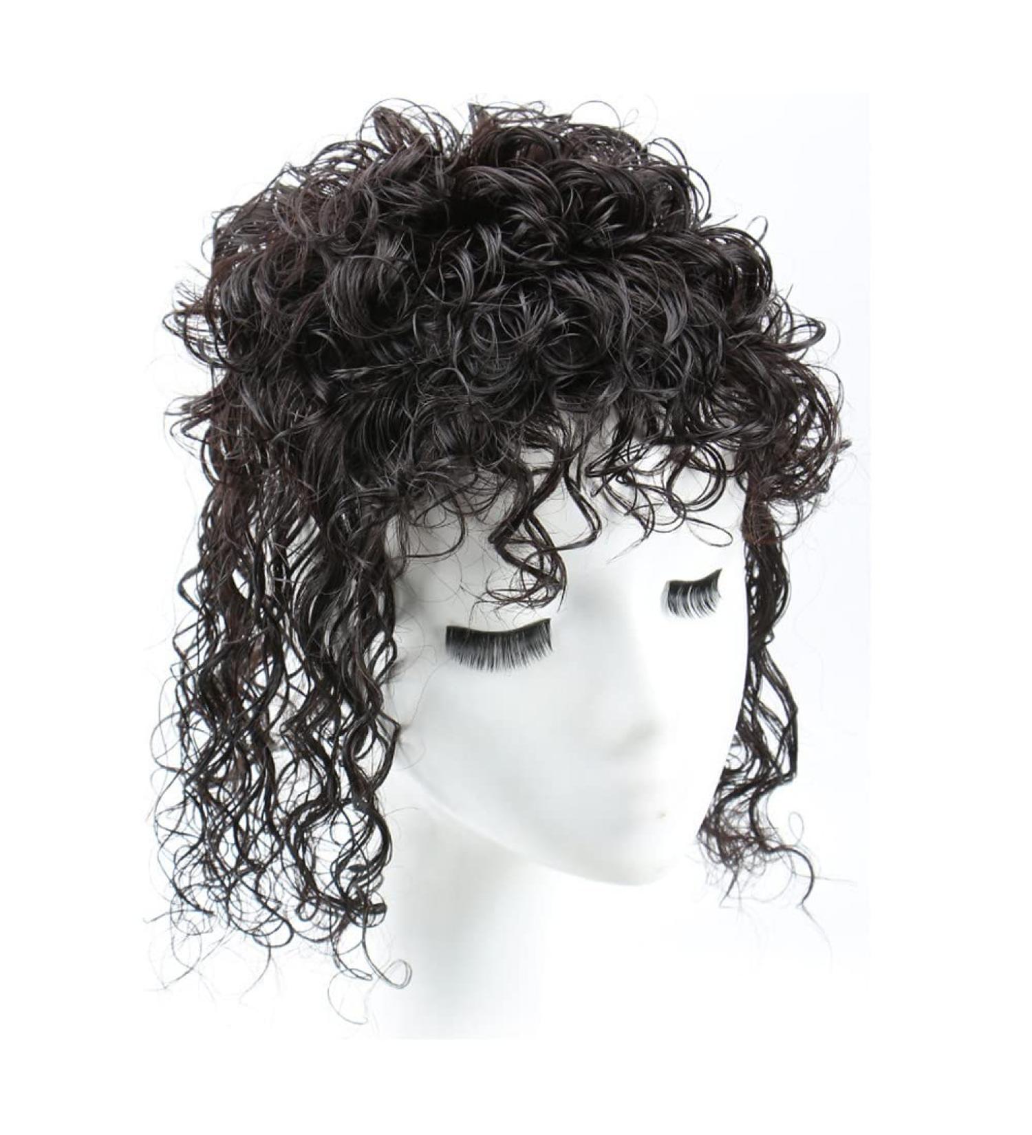 RemeeHi Curly Human Hair Topper | 10 Natural Black Clip-In Hairpiece for Instant Volume & Style - Buy Online on GoSupps.com