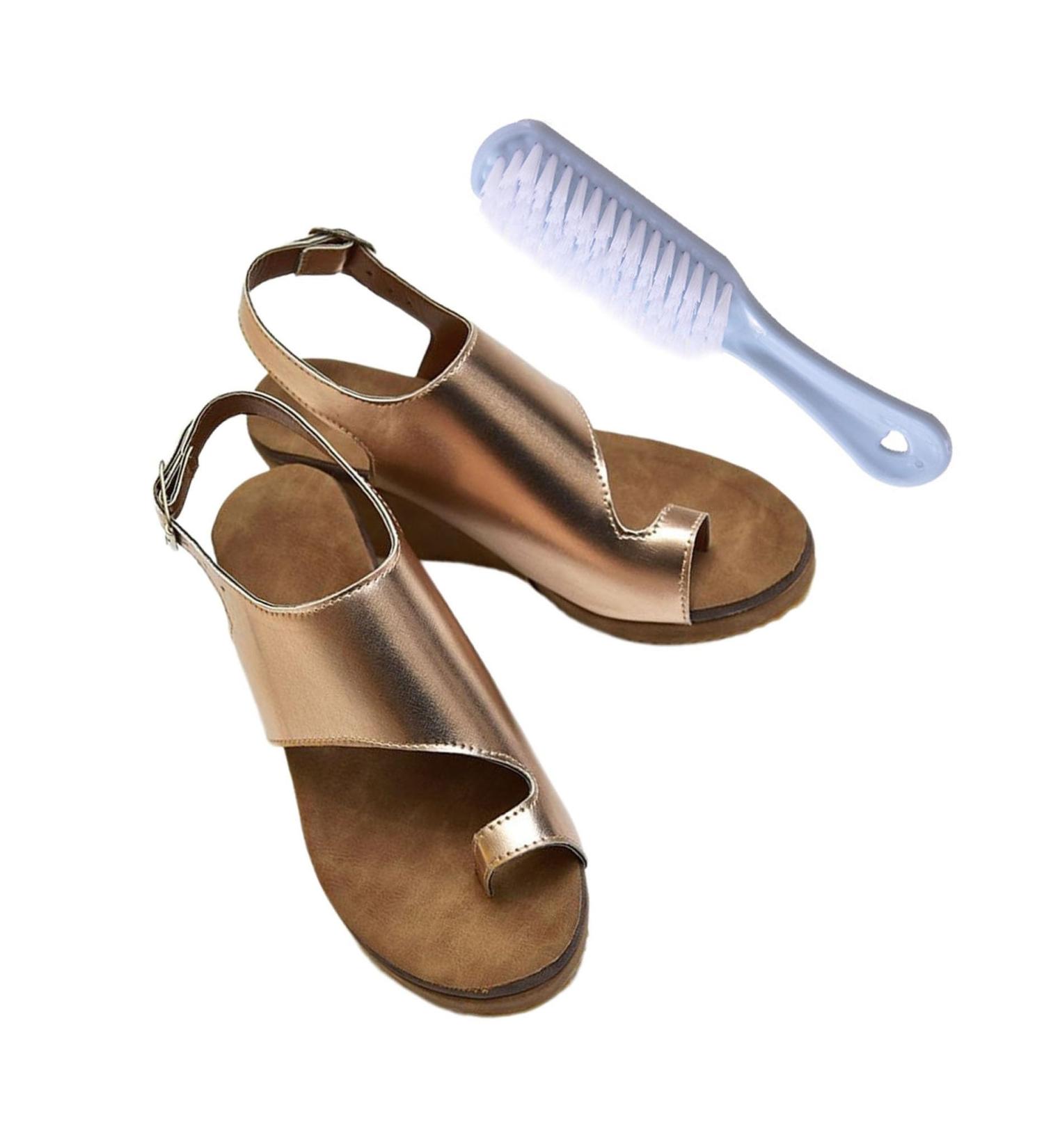 Shop Women's Wedge Bunion Sandals | Adjustable Strap Platform Sandals for Comfort & Style - Ideal for Hallux Valgus & Bunion Splints - Buy Online on GoSupps.com