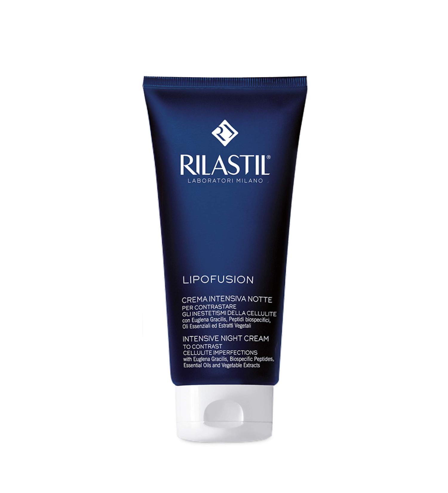Rilastil Lipofusion Intensive Night Cream Cellulite Treatment Light and Moisturising Texture 200ml Pack