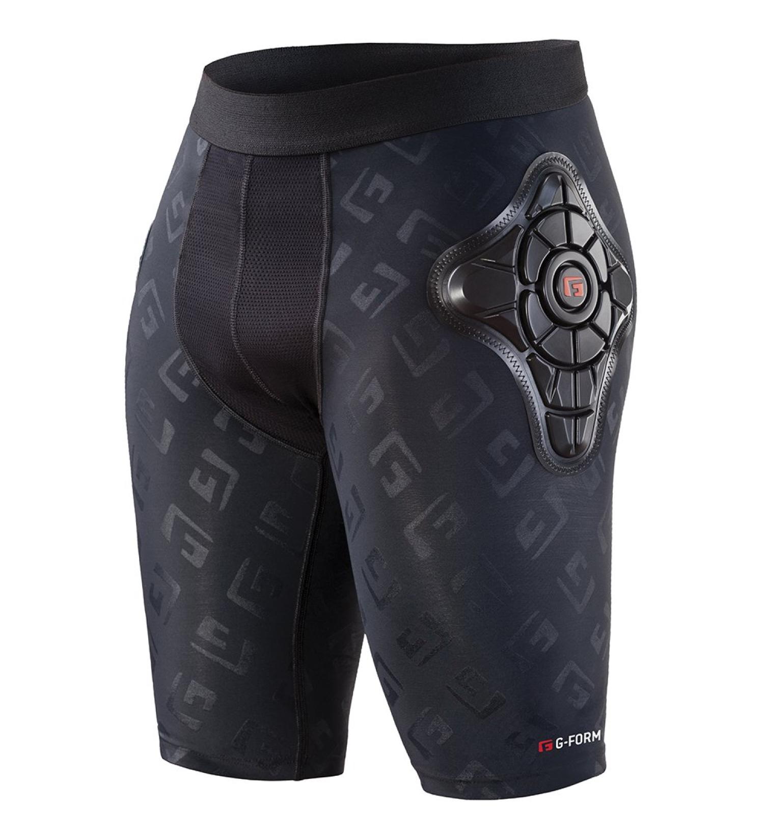G-Form Pro-X Padded Compression Shorts, Black Logo, Youth X-Large Black Logo