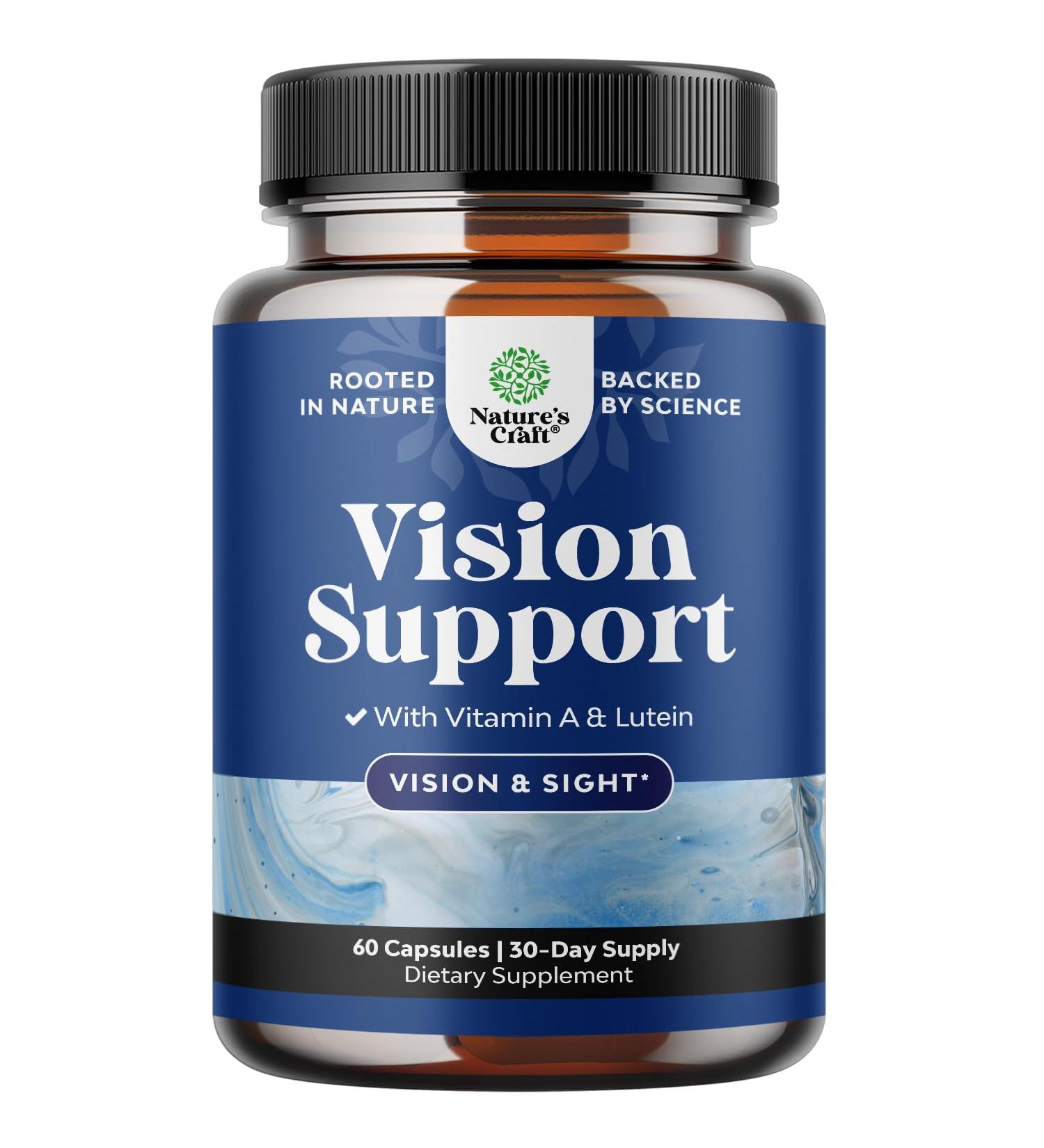 Complete Eye Health Supplement for Adults - Lutein 20mg Per Serving Eye Vitamins for Vision Dry Eyes Pressure and Blue Light Protection - Supplement Adults with Beta Carotene Eyes 60 Count (Pack of 1) - Buy Online on GoSupps.com