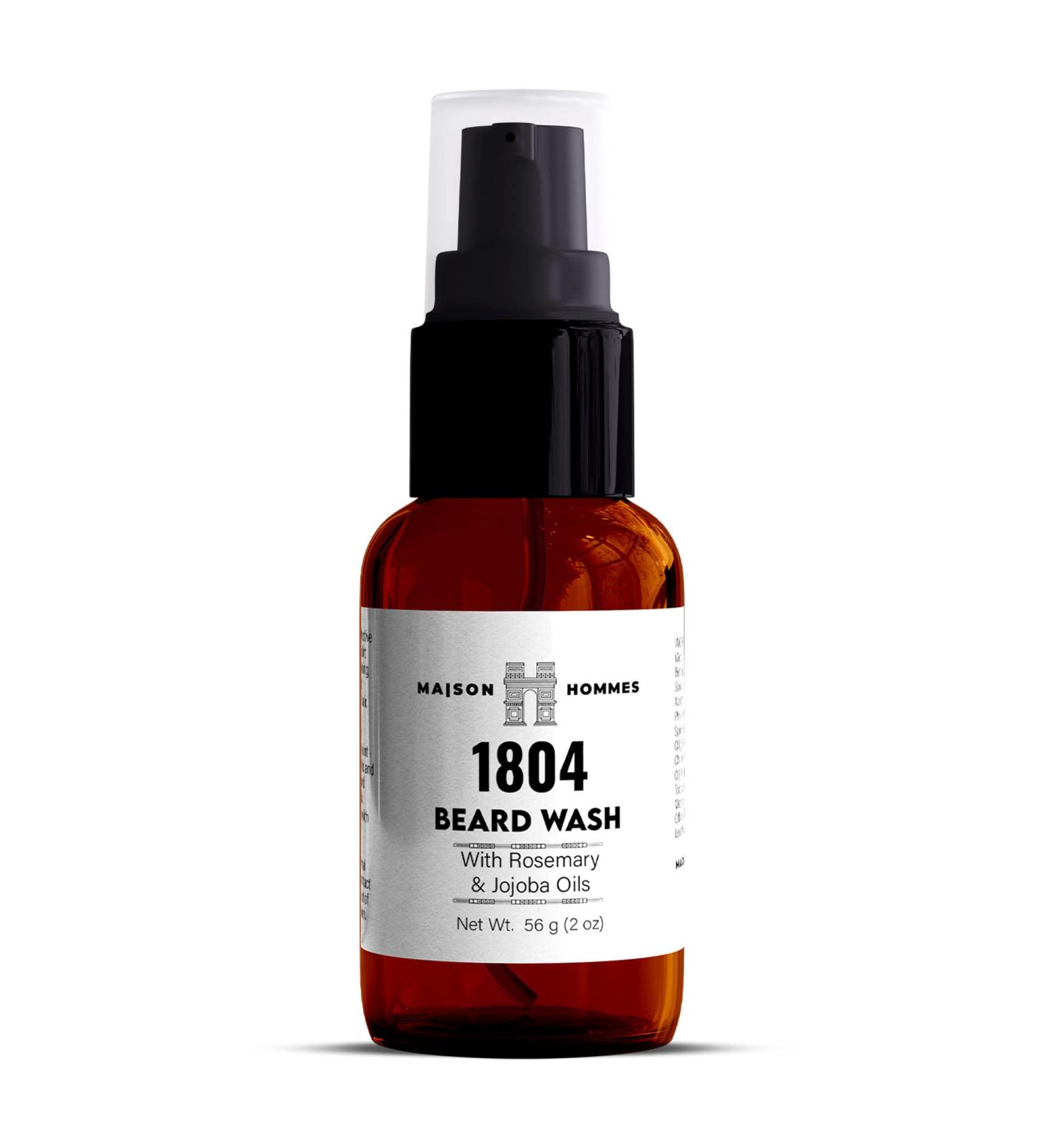 Beard Wash with Organic Jojoba & Rosemary Oil | Softens & Conditions for Grooming | Best Beard Care Product for Growth & Moisture - Buy Online on GoSupps.com