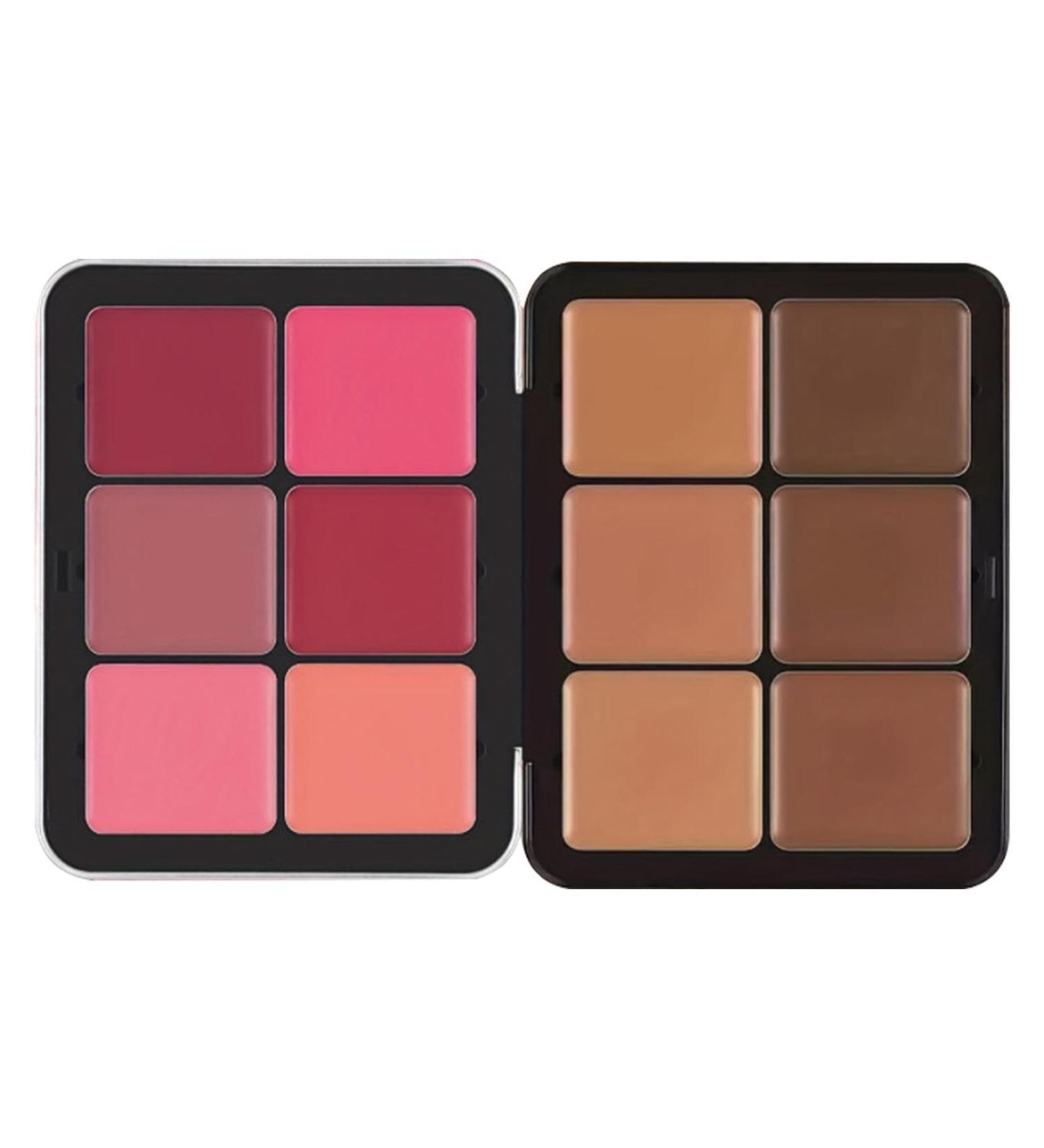  Acunny Blush Palette Cream Foundation Palette Concealer Long Lasting Stain Resistant Mixable Long-lasting Anti-Smut Natural Looking Blendable - Cruaut Free Matte Finish - Buy Online on GoSupps.com