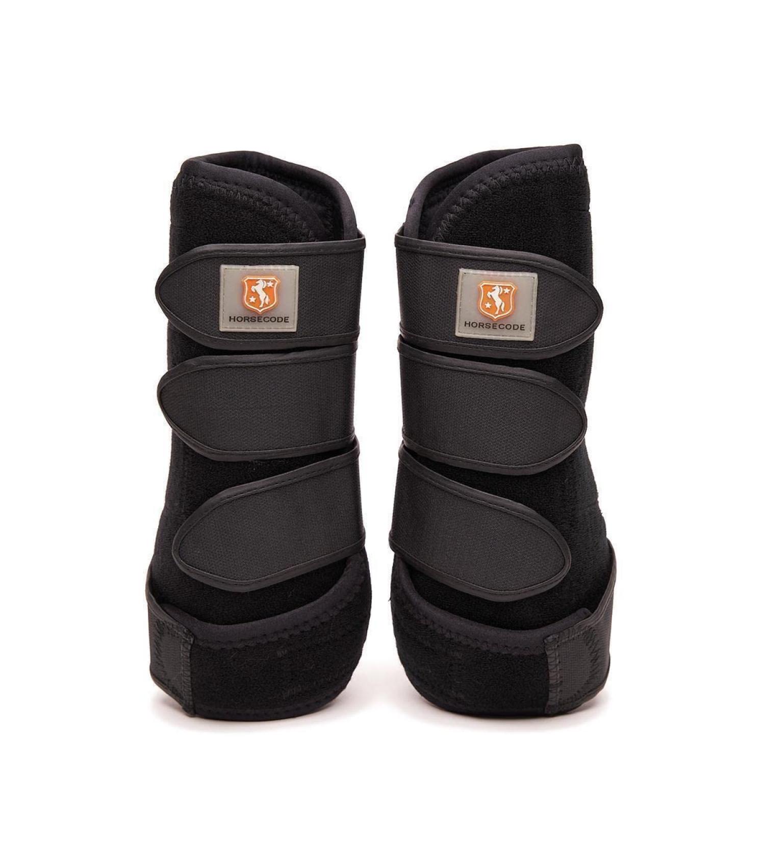 Horsecode Black Basic Fetlock Boots M | Durable Equestrian Horse Boots for Optimal Protection - Buy Online on GoSupps.com