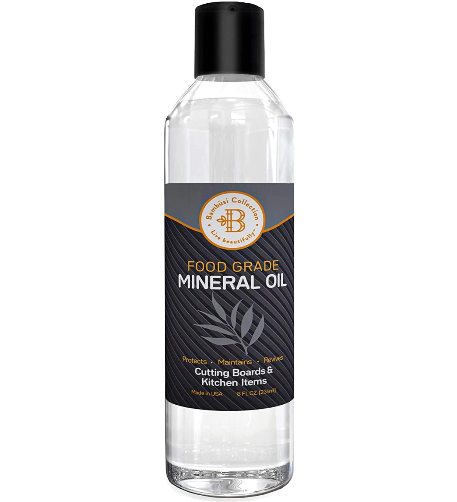 Food Grade Mineral Oil for Cutting Board Maintenance - 8 oz - Buy Online on GoSupps.com