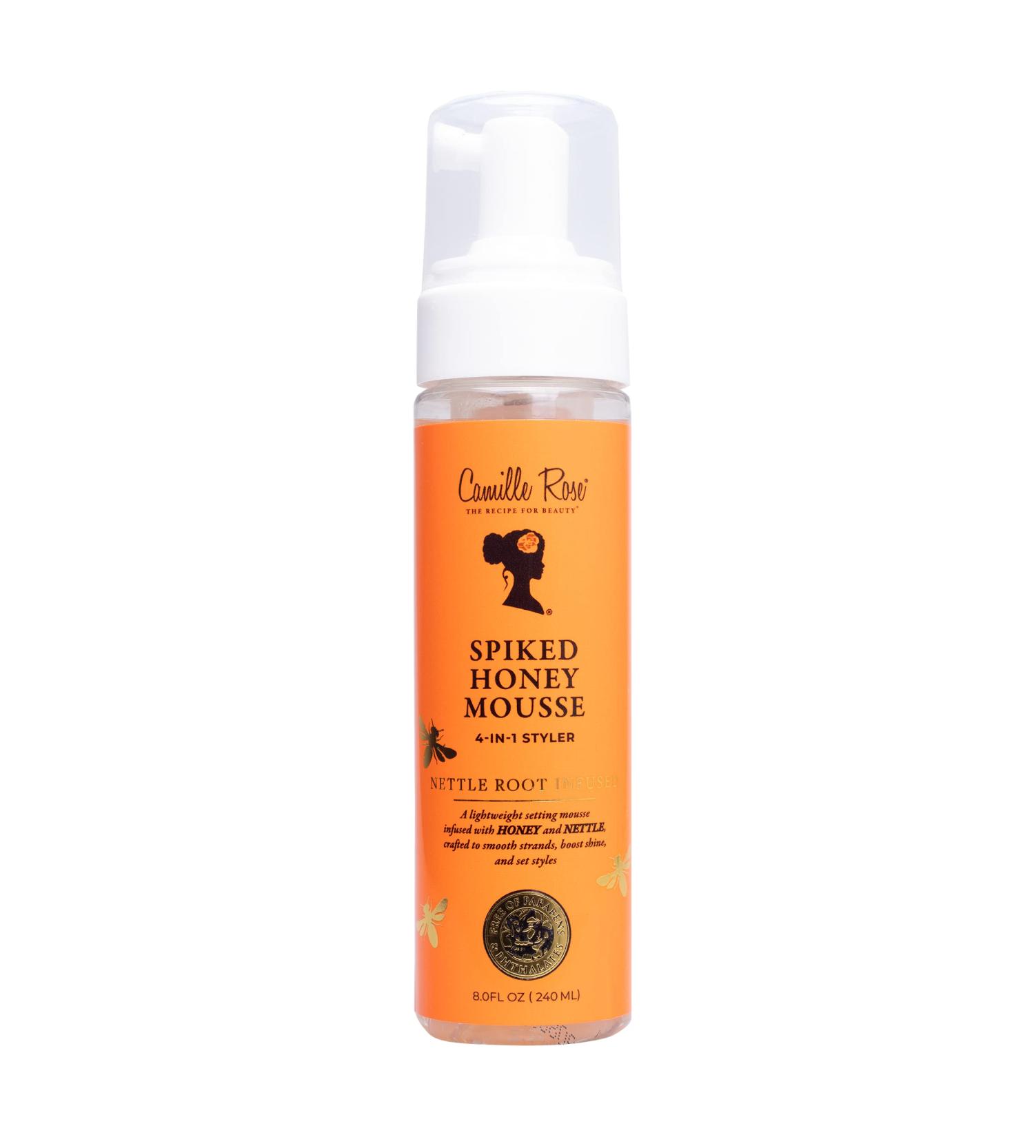 Camille Rose Spiked Honey Mousse 4-in-1 Hair Styler for Defined Curls, Style Hold, Nourishment, and Shine with Honey and Nettle Root - Buy Online on GoSupps.com