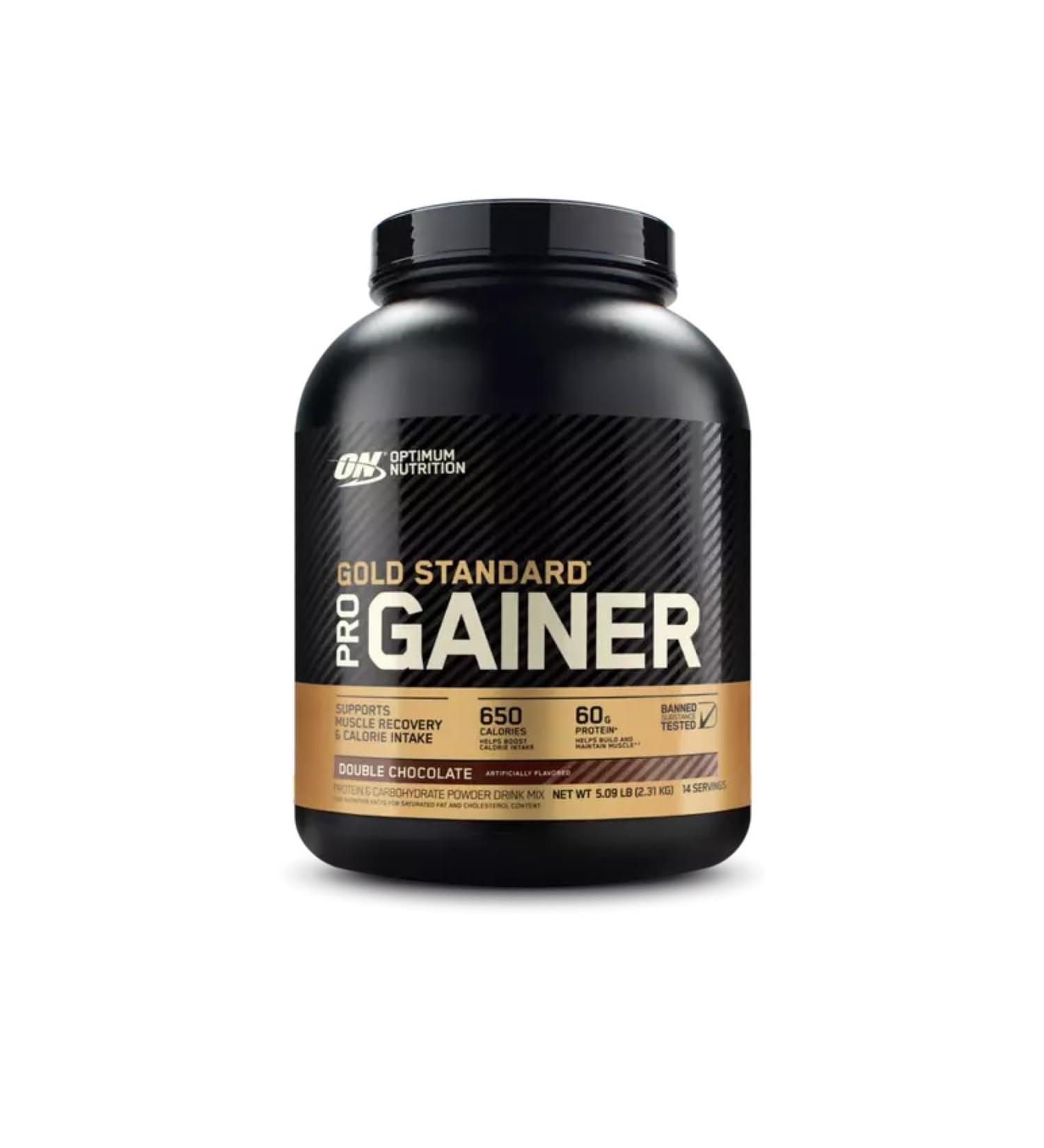 ON Gold Standard Pro Gainer | High Protein Weight Gainer Powder | 650 Calories 60g Protein 82g Carbohydrates | Mass Gainer & Source Vitamins & Minerals | 14 Servings 5.09 LB (Double Chocolate) Double Chocolate 14 Servings (Pack of 1) - Buy Online on GoSupps.com