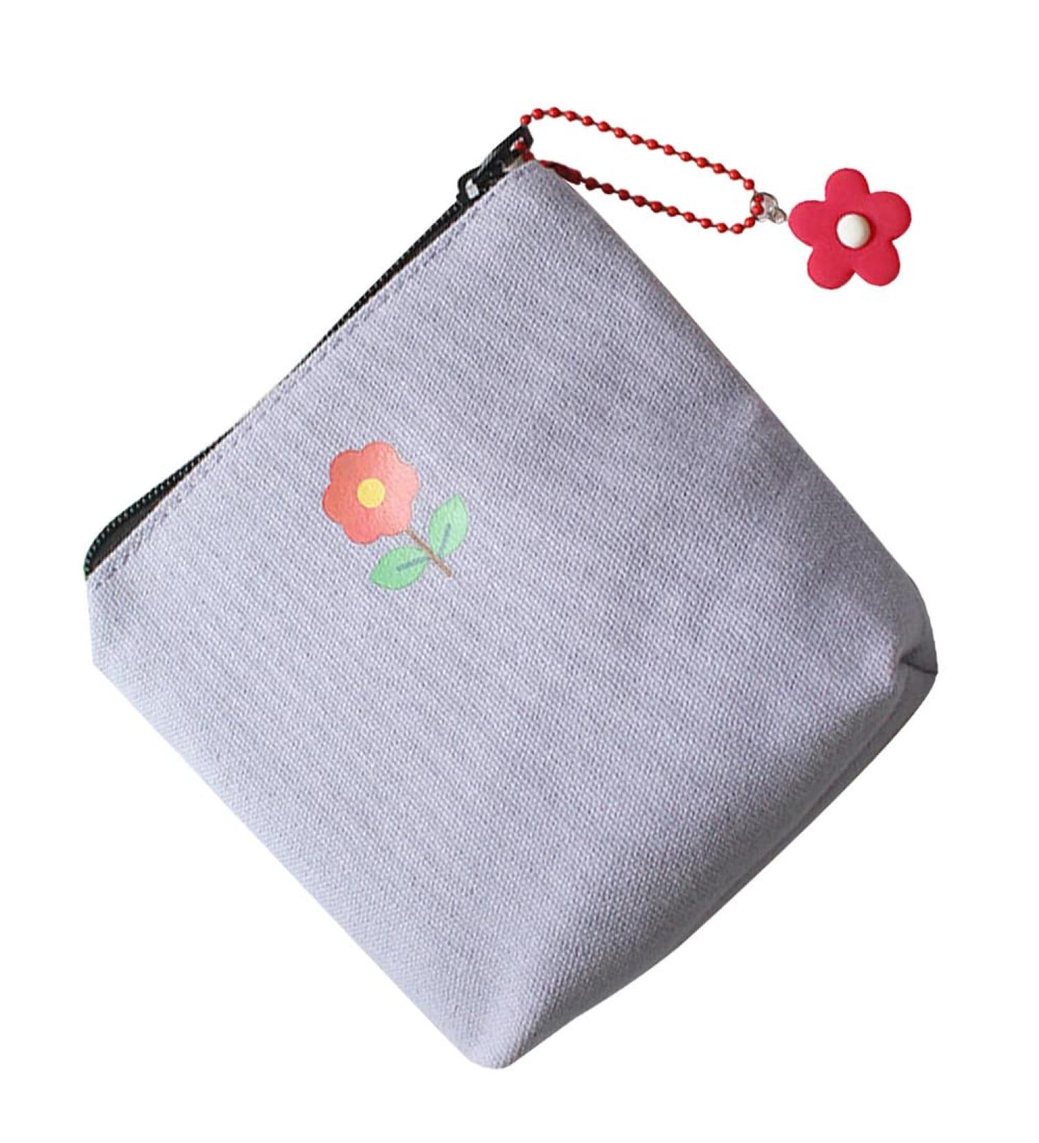 Fomiyes Lipstick Bag - Stylish Portable Storage for Women & Teens | Perfect for Period Essentials & Makeup - Purple Zipper Pouch - Buy Online on GoSupps.com