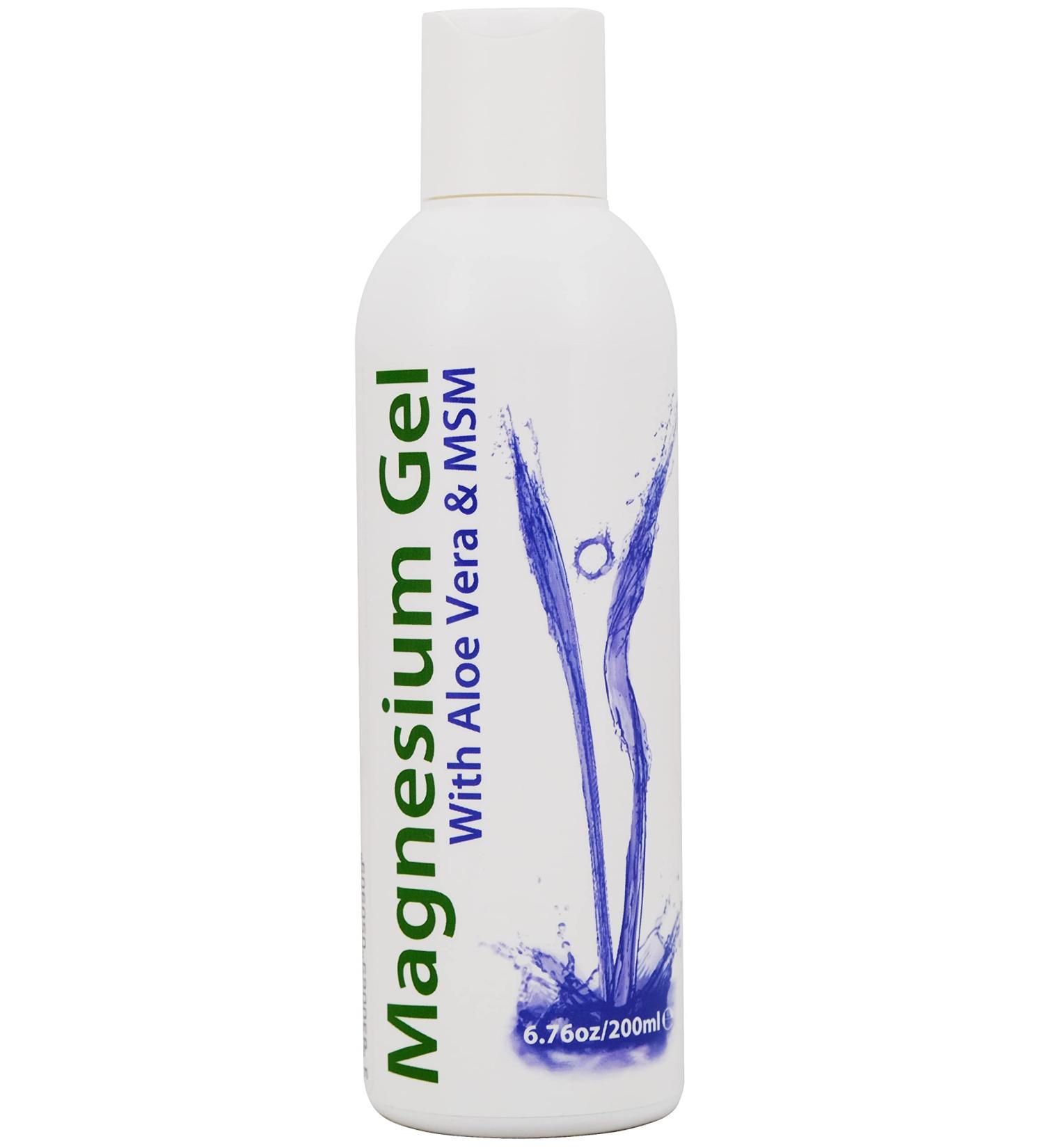 Organic Magnesium Gel with Aloe Vera & MSM | 6.76 Oz - 200 ml | Pure Magnesium Chloride | Soothing Relief by Heiltropfen - Buy Online on GoSupps.com