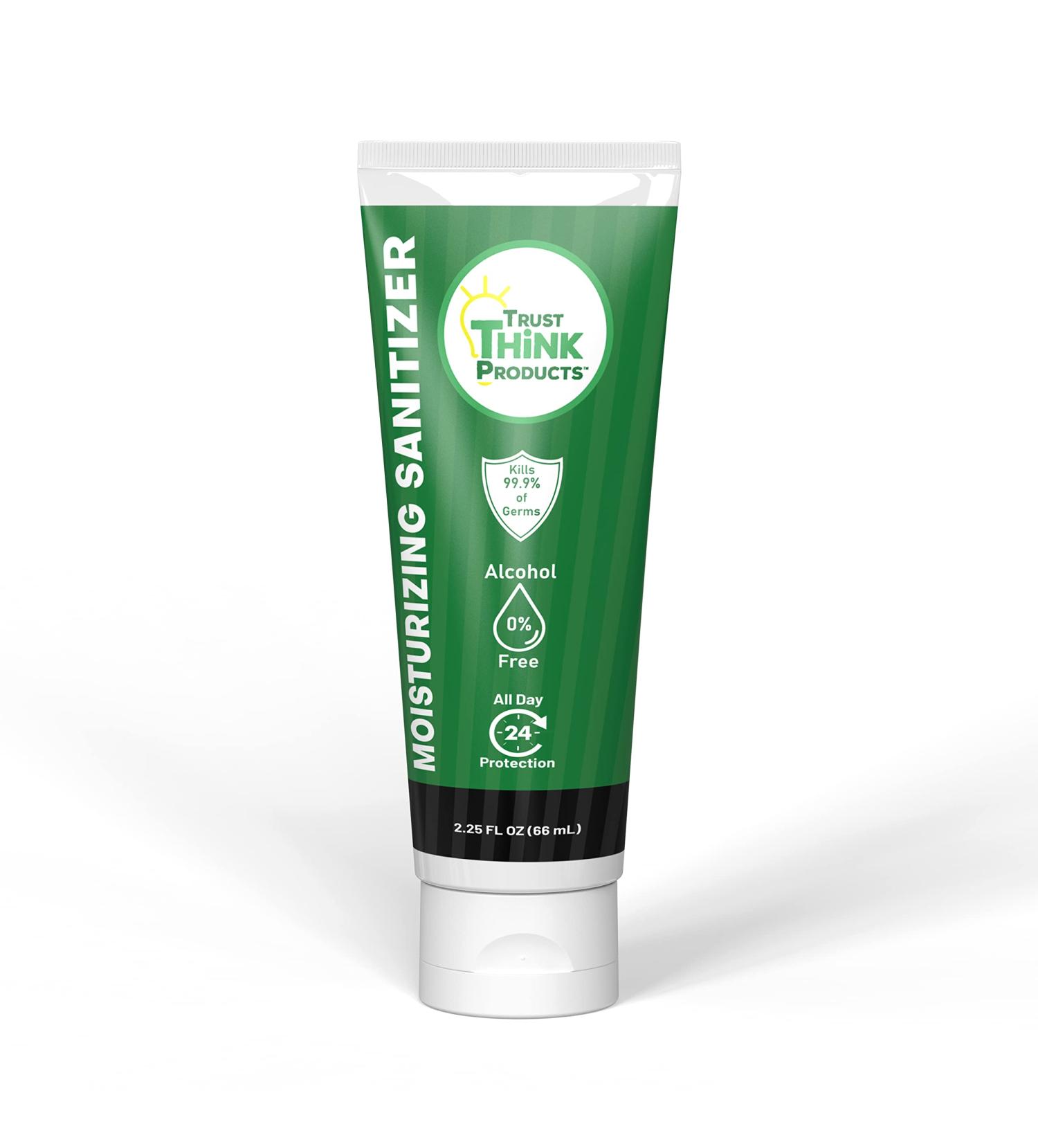Antiseptic BZK Hand and Body Sanitizer Moisturizer - Alcohol-Free, 24-Hour Protection, All Ages, All Skin Types - 2.25 oz - Buy Online on GoSupps.com