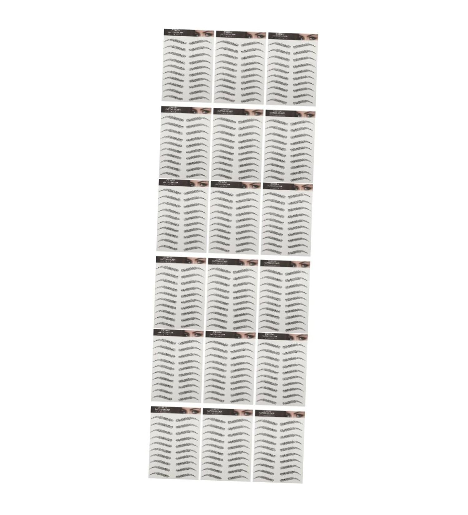 Beavorty 18 sheets Eyebrows Off Peel Brow Hair-like Sticker D And Temporary Grooming Shaping 1 count (Pack of 1) Blackx3pcs - Buy Online on GoSupps.com