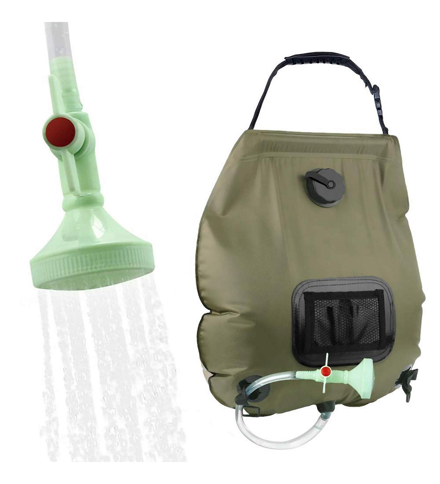 KIPIDA 5 Gallon Solar Shower Bag with Removable Hose - Perfect for Camping & Outdoor Activities - Buy Online on GoSupps.com