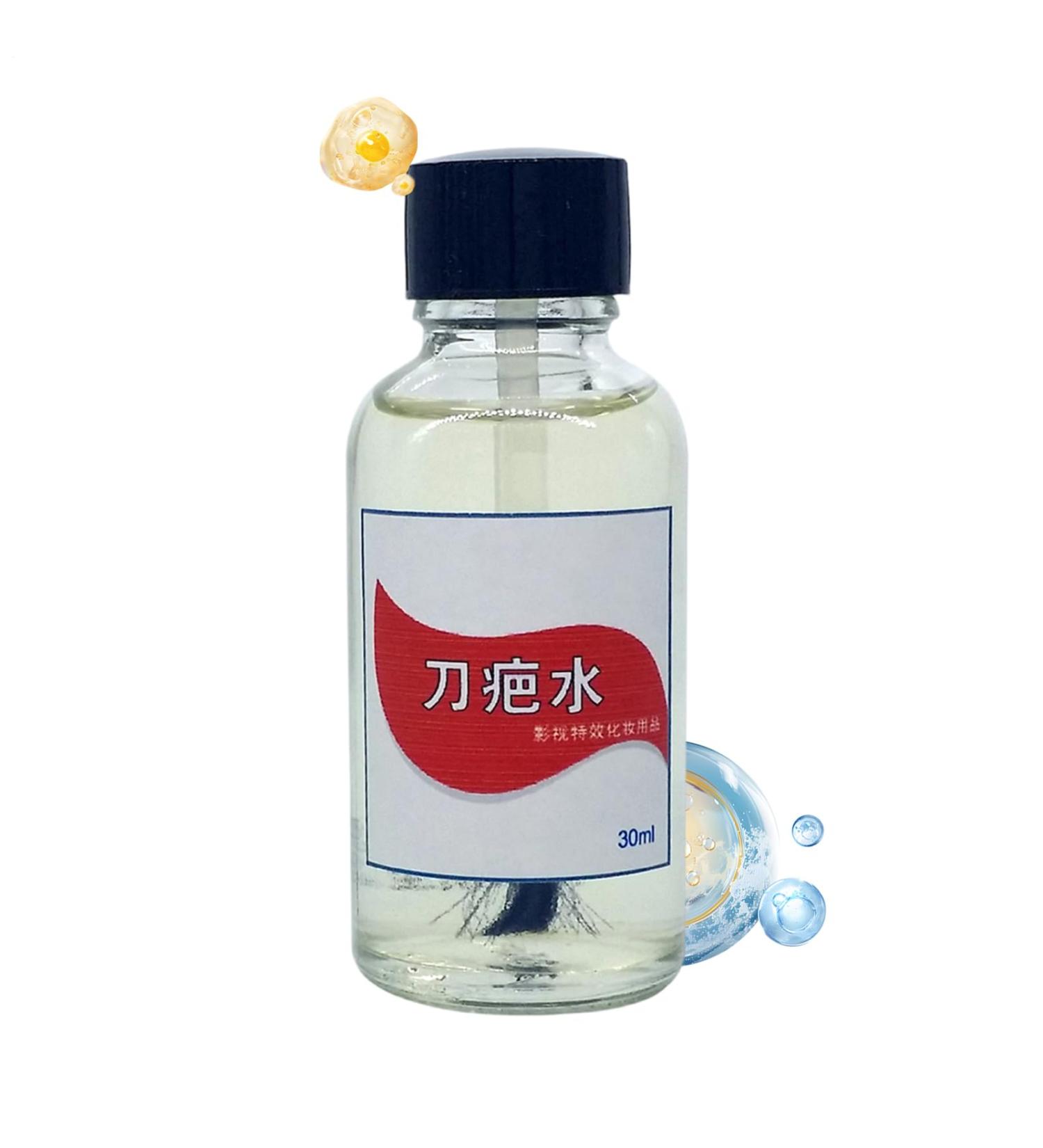 Liquid Scar Makeup | 30ml Realistic Cosmetic Body Paint - Realistic Halloween Scars Liquid | For Escape Room Themed Party Horror Carnival Masquerade - Buy Online on GoSupps.com