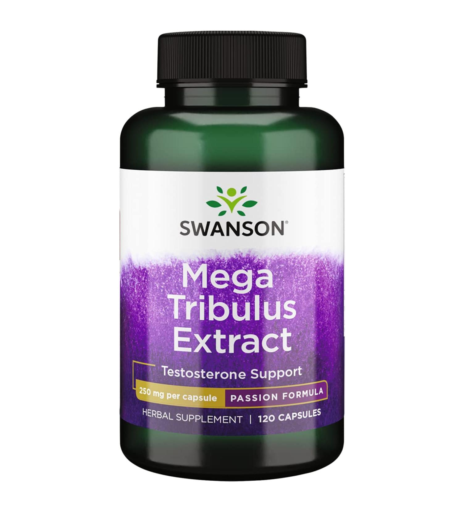 Swanson Mega Tribulus Extract 250mg - 120 Capsules | Pure Tribulus Terrestris Supplement - Buy Online on GoSupps.com