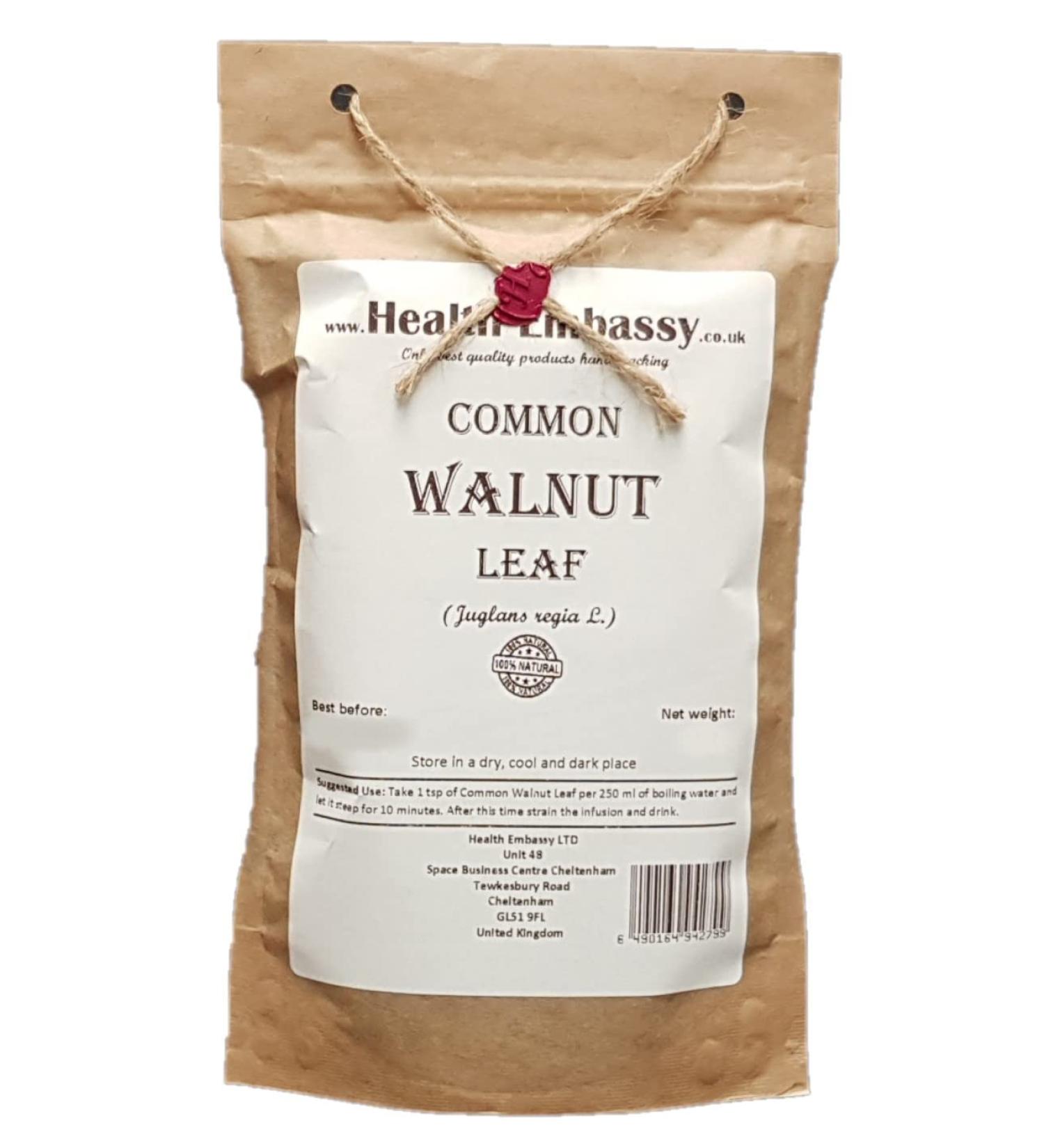 Health Embassy Feuilles de Noyer Commun Tisane - Juglans Regia L - Common Walnut Leaf (100g) 100 g (Lot de 1) - Buy Online on GoSupps.com