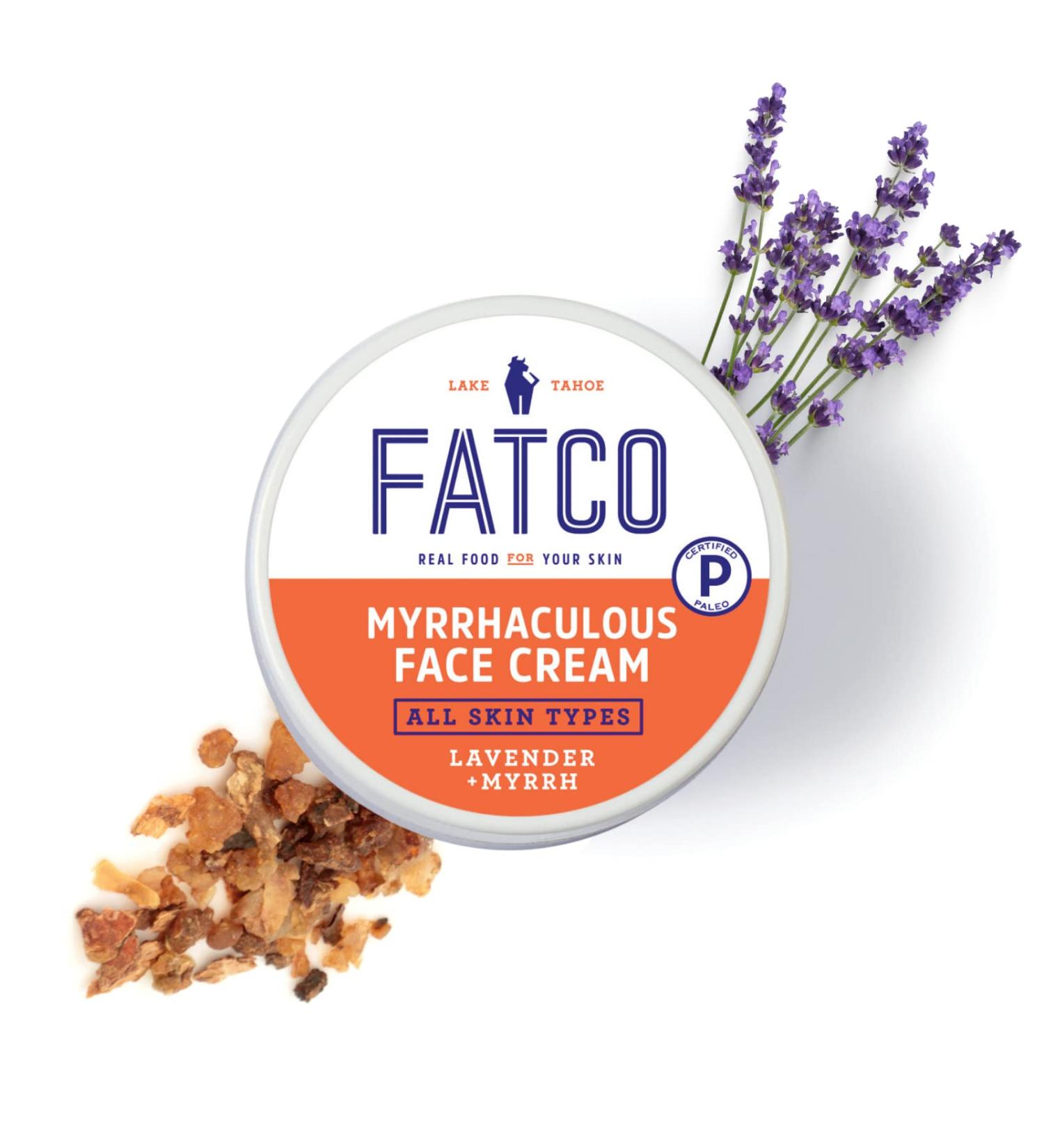 FATCO Organic Myrrhaculous Anti-Aging Face Cream with Tallow & Myrrh - Lavender + Myrrh (1 oz) | Natural Moisturizer for Youthful Skin - Buy Online on GoSupps.com