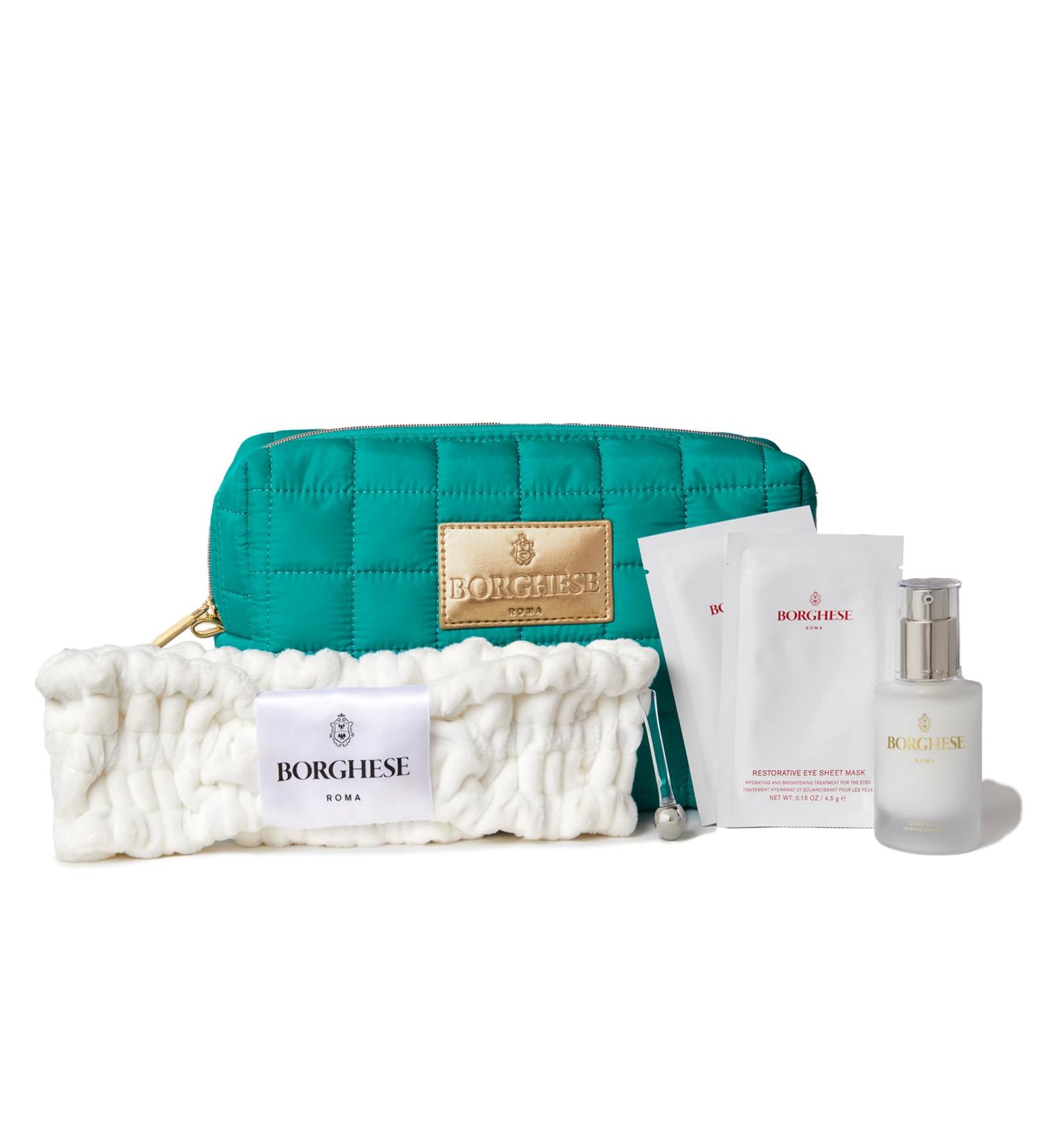 Borghese Spa Lift Eyes Kit Lifting Eye Cream Sheet Masks Headband Massage Roller - Buy Online on GoSupps.com