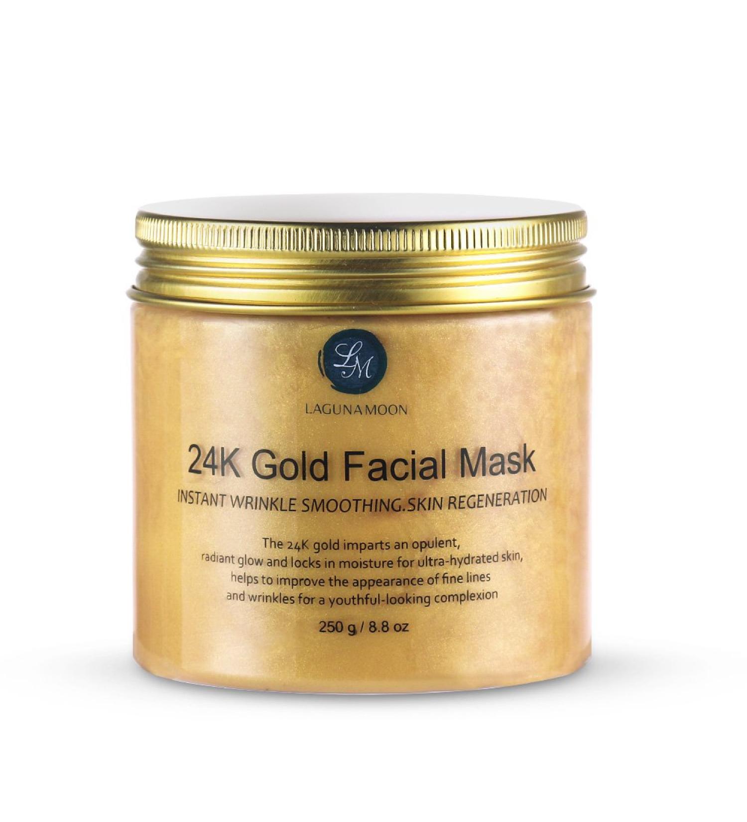 24K Gold Facial Mask 8.8 oz Gold Face Mask for Anti Aging Anti Wrinkle Facial Treatment Pore Minimizer Acne Scar Treatment & Blackhead Remover 250g - Buy Online on GoSupps.com