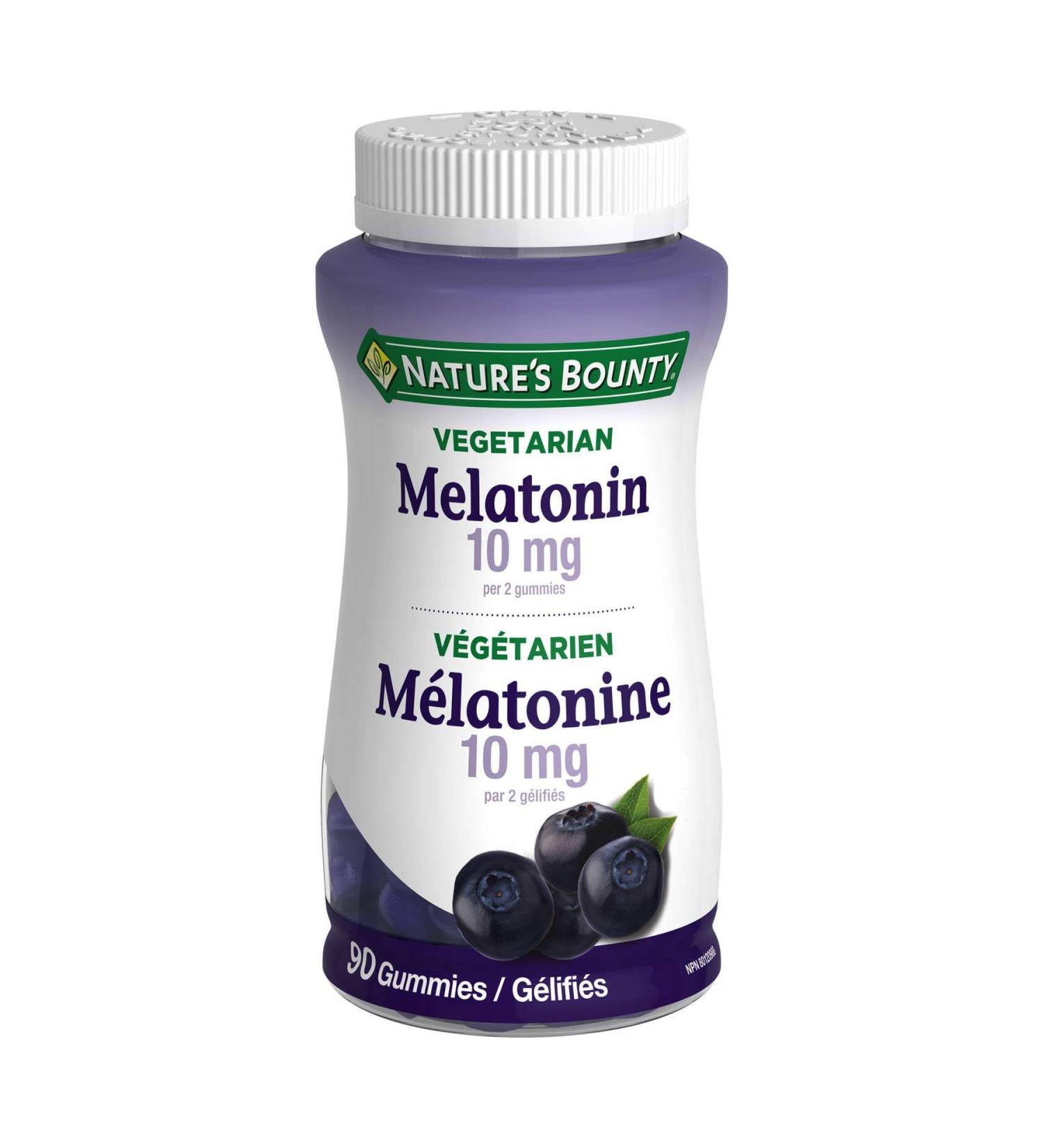 Nature's Bounty Melatonin 10mg Gummy Vegetarian 90 Count - Buy Online on GoSupps.com