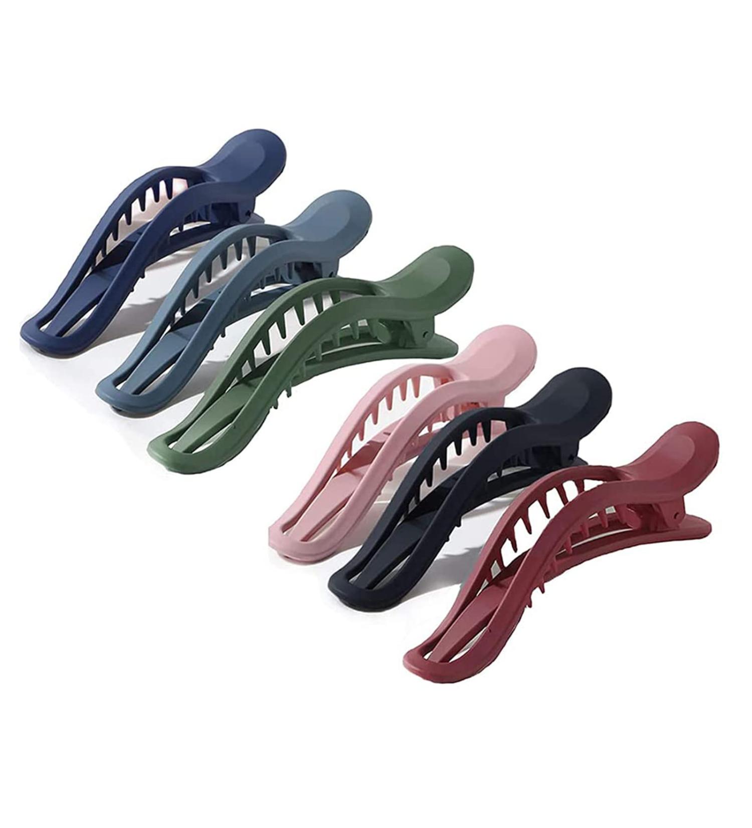 Shop Stylish 6-Pack Hair Clips - Large Classic & Multicolored Bird Nest Design for Women - Buy Online on GoSupps.com