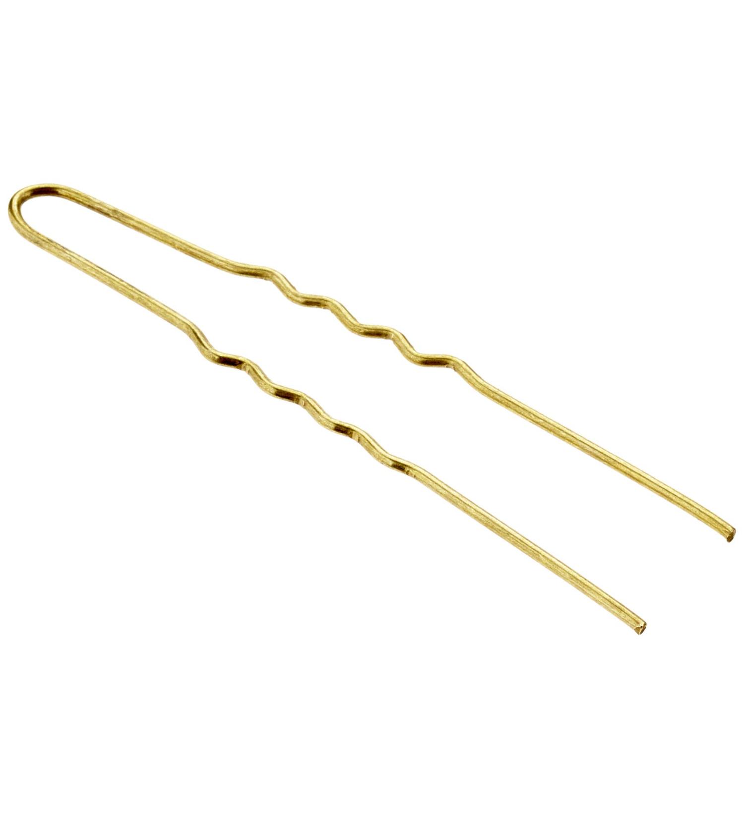 Efalock Professional Mademoiselle hairpins wavy 45 mm approx. 1400 pieces gold 1400 pieces (1 pack)