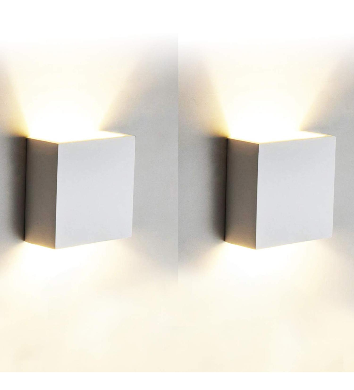 Buy TVFly 7W LED Wall Lights - Modern Up & Down Aluminum Light Fixtures (2 Pack) - 3000K Warm White for Living Room Bedroom Bathroom & Stairs - Buy Online on GoSupps.com