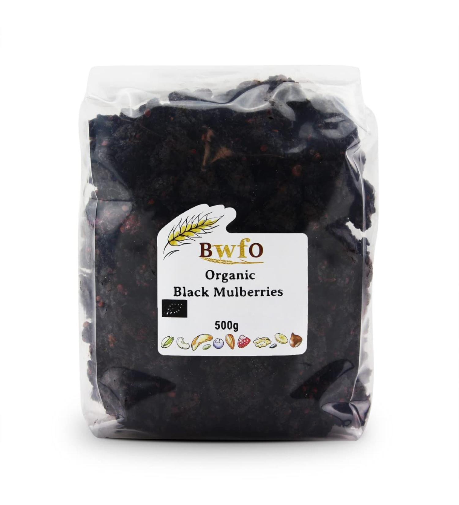 Organic Black Mulberries 500g (BWFO) Small