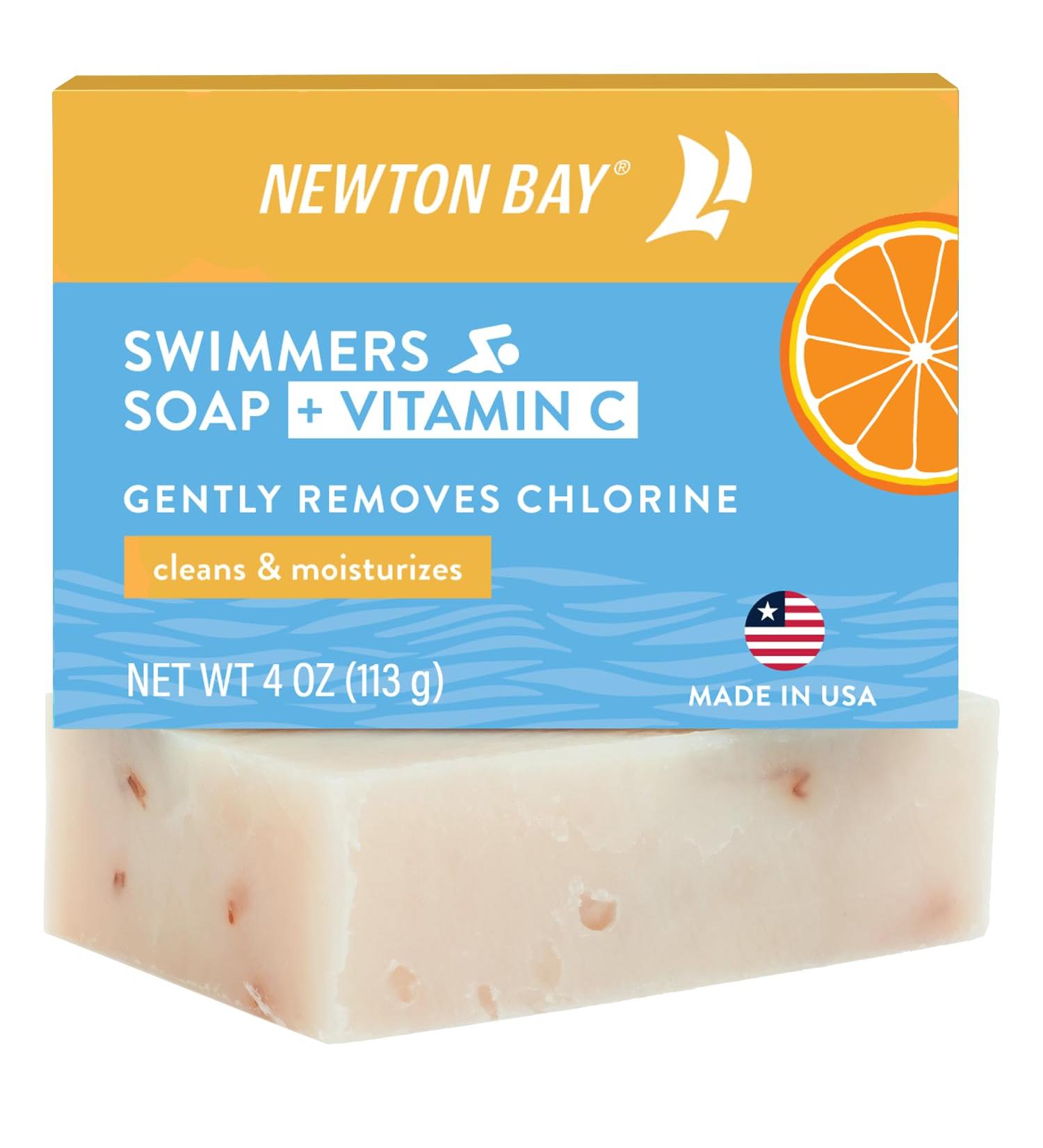 Swimmers Soap + Vitamin C | All-Natural Chlorine Neutralizing Body & Face Wash | Revitalize Sensitive Skin | 4 oz Soap Bar - Buy Online on GoSupps.com
