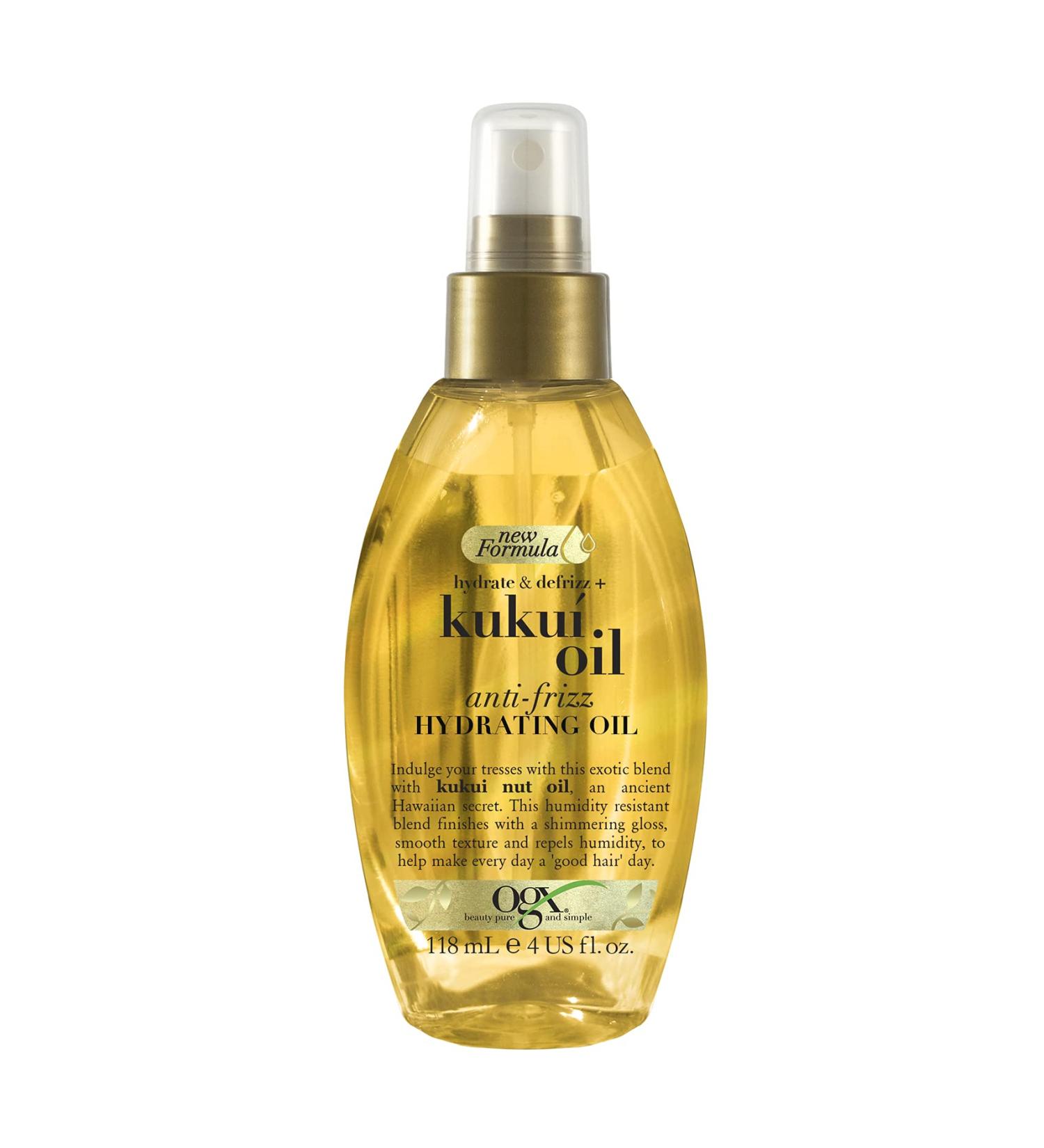 OGX Kukui Oil Anti-Frizz Moisturizing Hair Oil for Curly Hair 118 ml - Buy Online on GoSupps.com