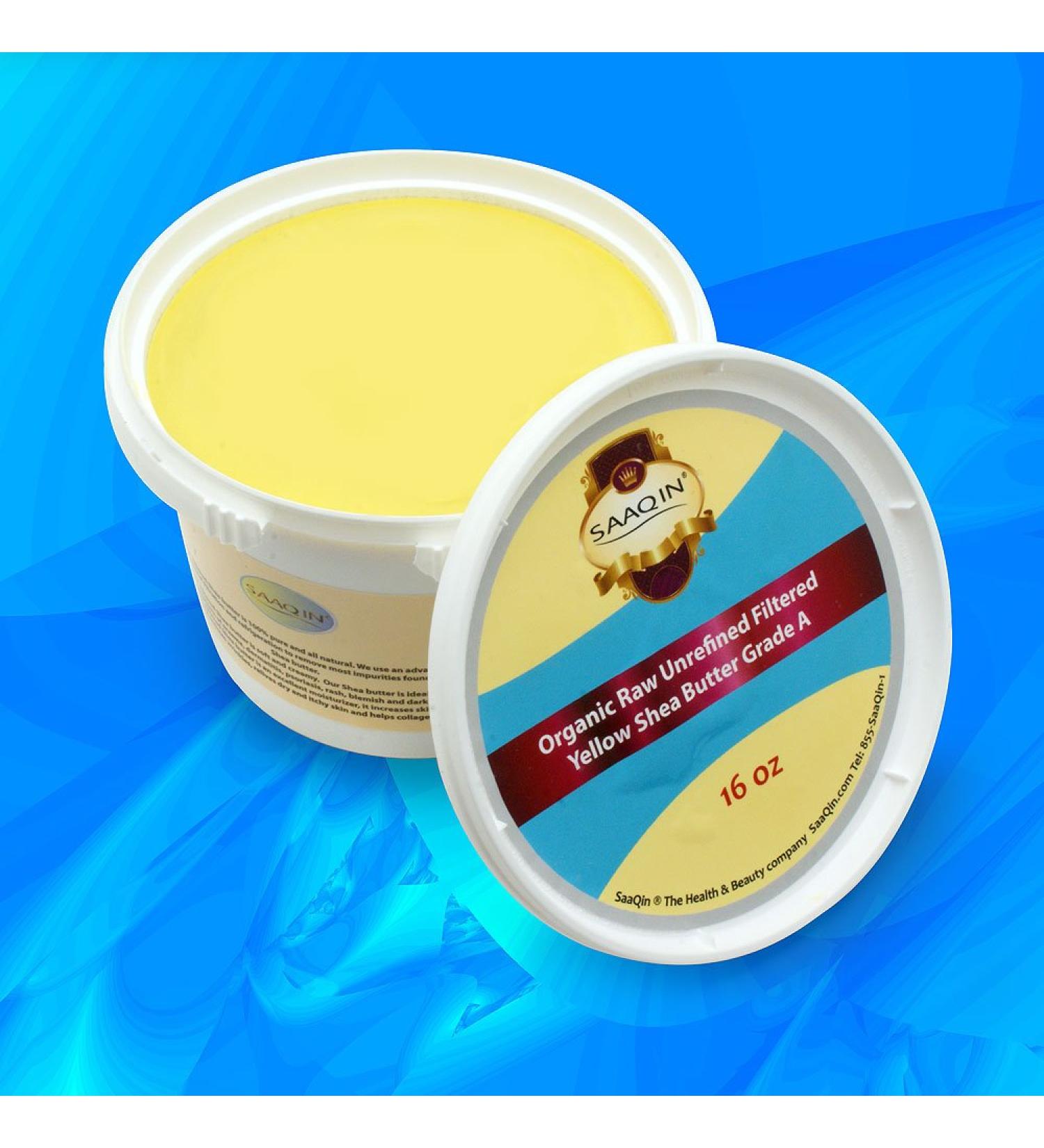 HalalEveryDay Organic FILTERED Shea Butter Cream 16 Oz. (100% Pure) Pack of 3 By SaaQin  - Buy Online on GoSupps.com
